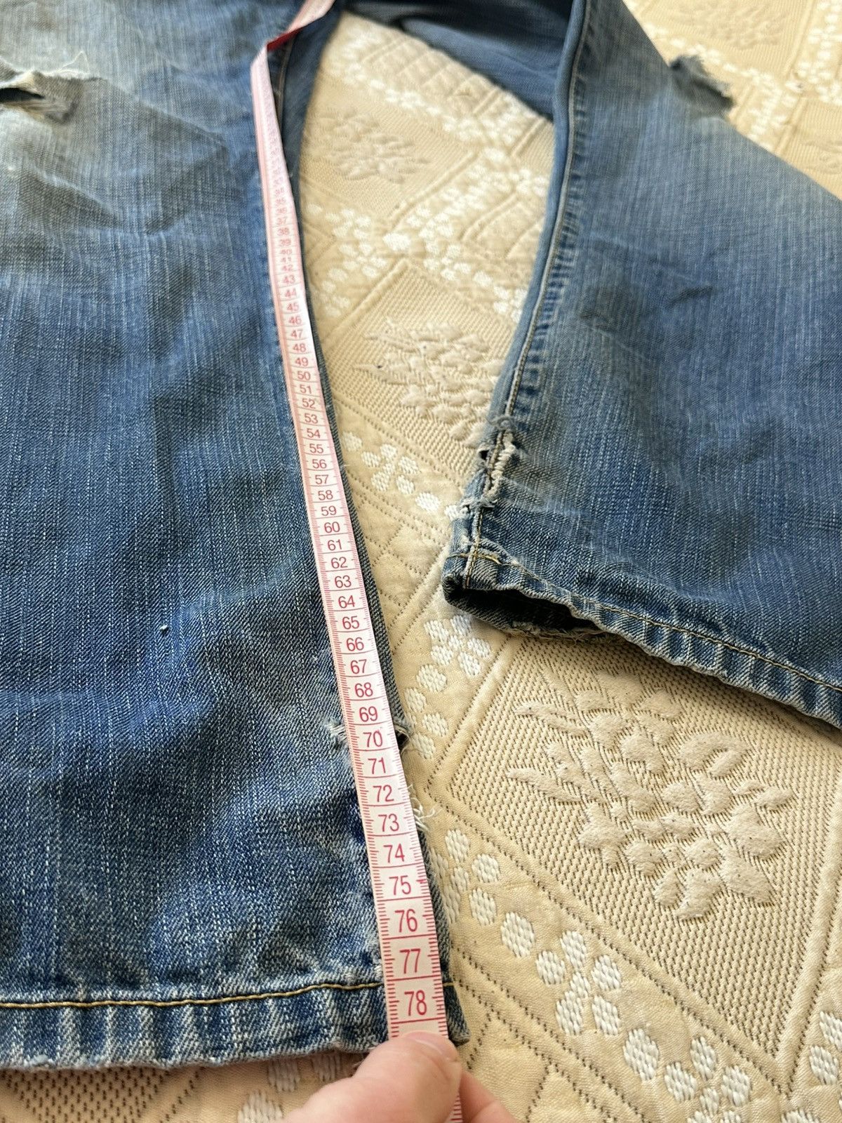 Firetrap 🔥 Vintage Firetrap Distressed Denim Japanese Baggy Jeans Y2K Size US 30 / EU 46 - 15 Thumbnail