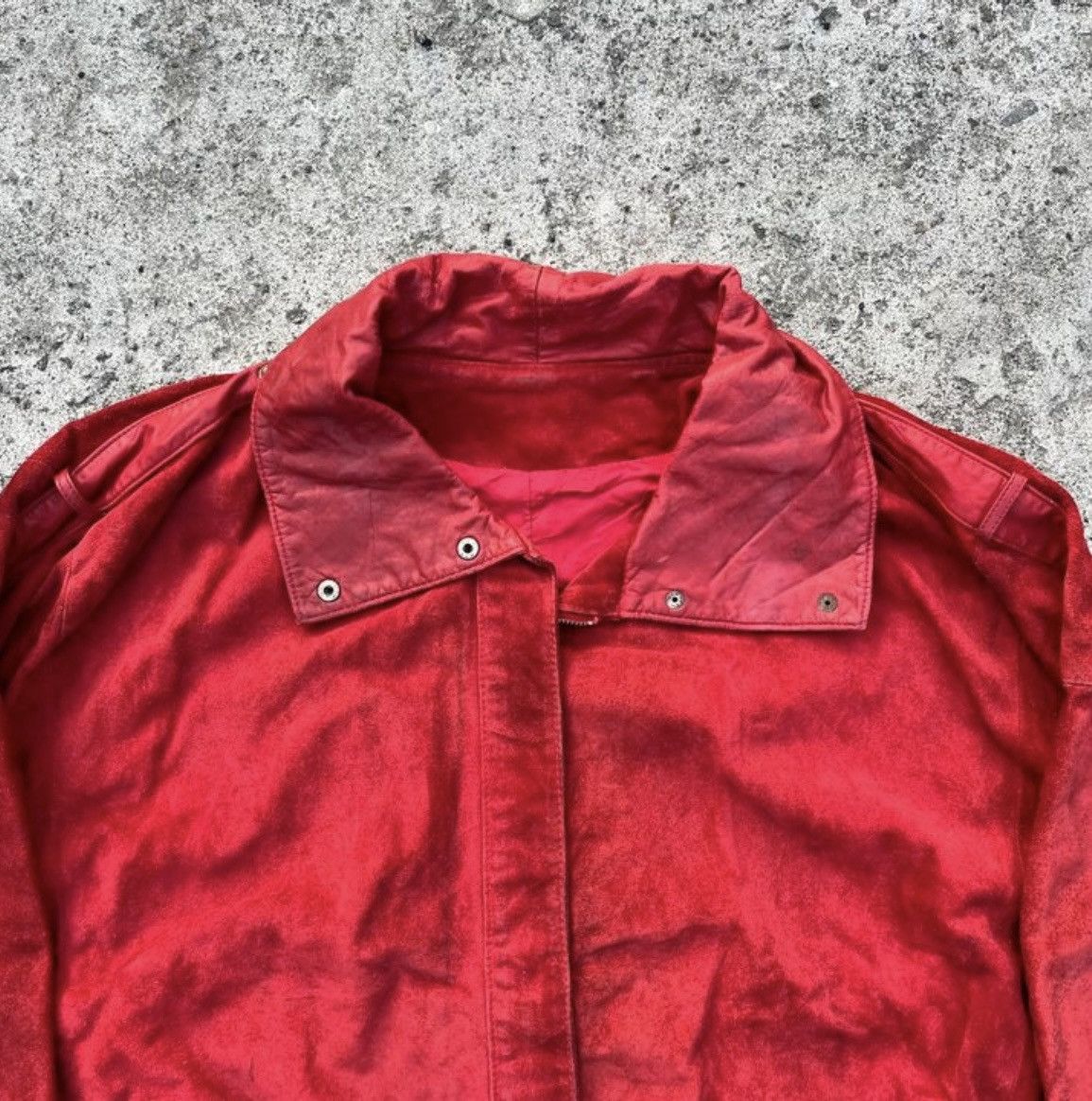 Vintage Red Leather Jacket Vintage Size US L / EU 52-54 / 3 - 5 Thumbnail