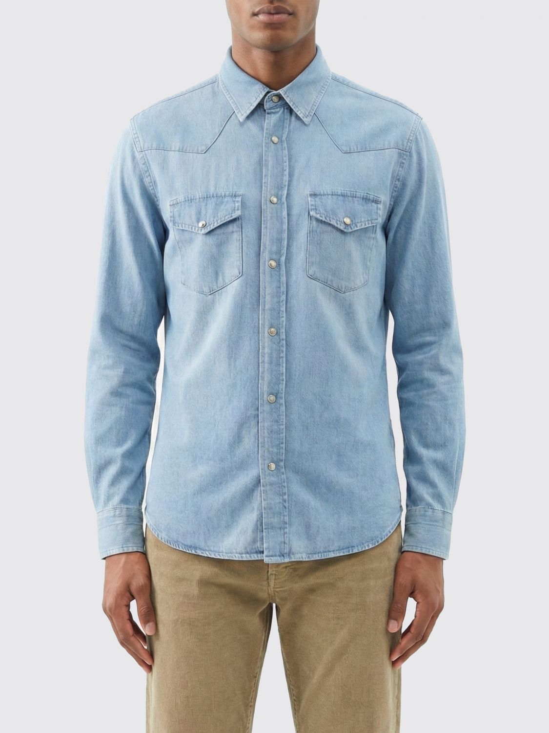 Tom Ford Tom Ford Shirt Men Blue Size US M / EU 48-50 / 2 - 1 Thumbnail
