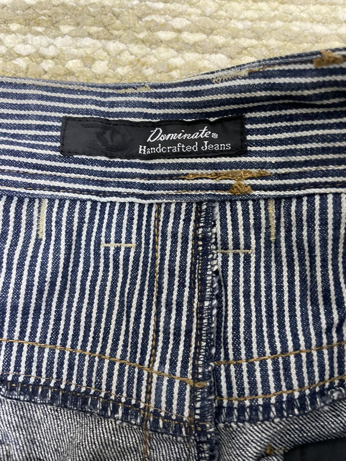 2120 Handcrafted 🔥Rare🔥Dominate Handcrafted Multi pocket Denim Jeans Size US 35 - 7 Thumbnail