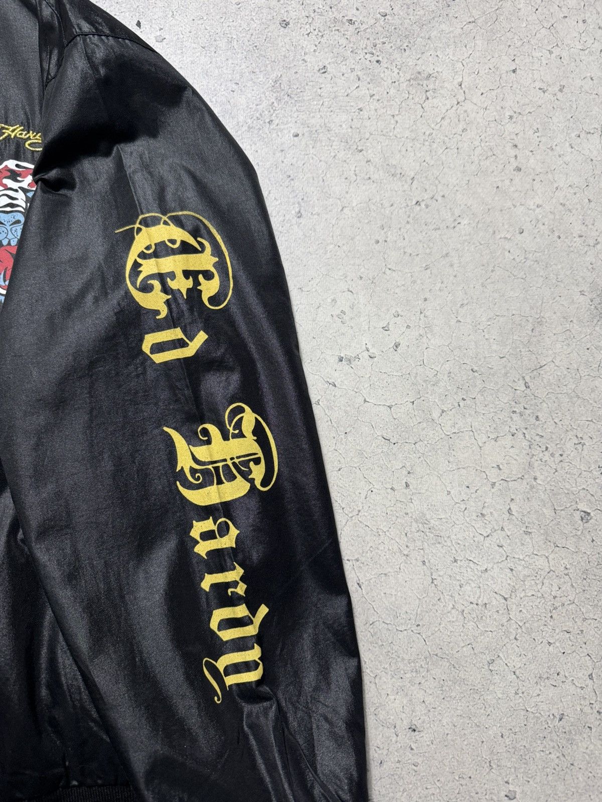 Ed Hardy Ed Hardy Skull Black Bomber Jacket Vintage Size US L / EU 52-54 / 3 - 7 Thumbnail