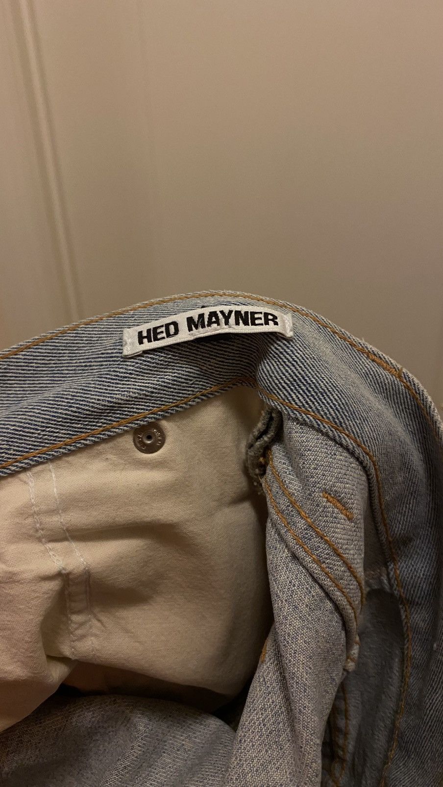 Hed Mayner Hed Mayner Pleated Denim Jeans Light Blue Size US 32 / EU 48 - 4 Thumbnail