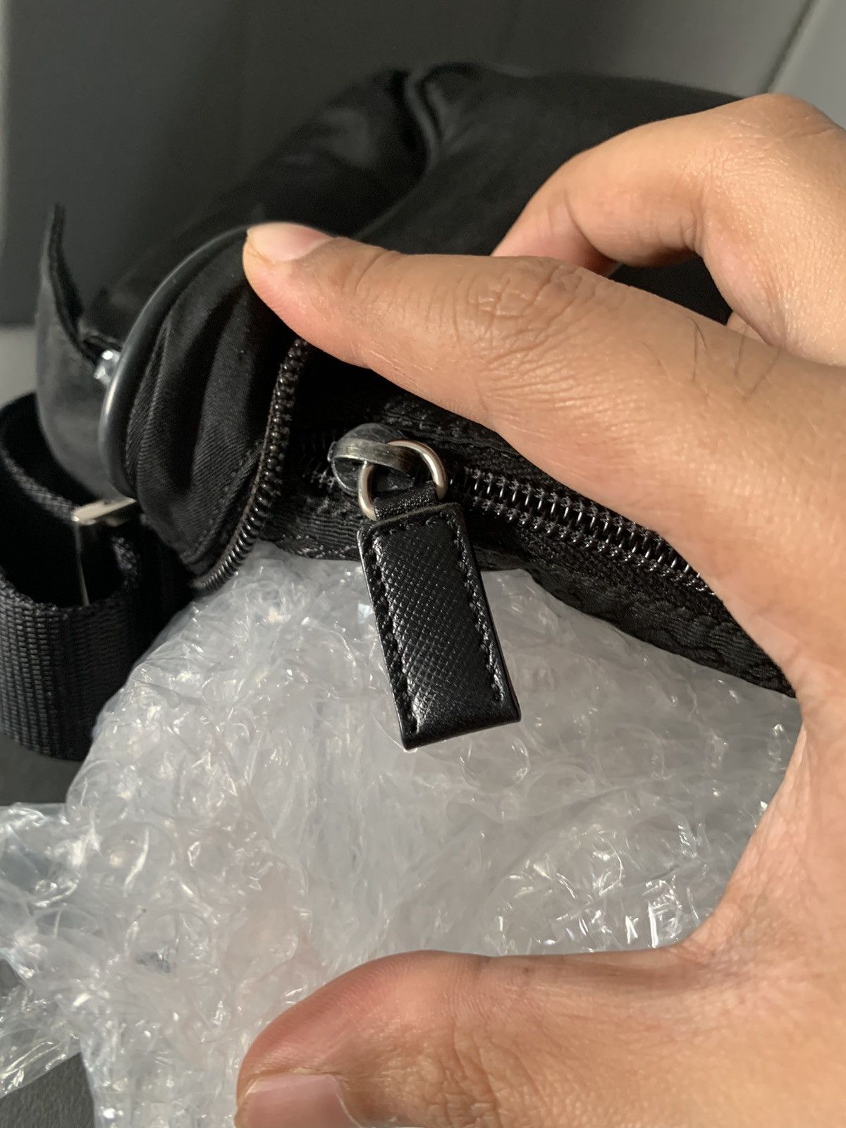 Prada × Vintage Vintage Prada Black Medium Sling Crossbody Bag Size ONE SIZE - 12 Thumbnail