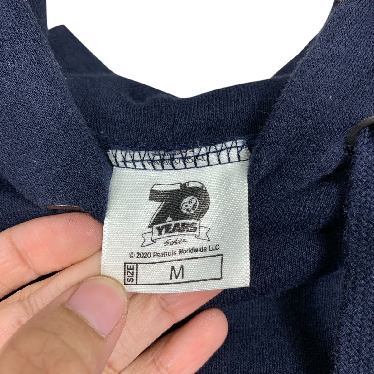 Peanuts PEANUTS 70 Years Embroidery Small Logo Hoodies #1767-C78 Size US M / EU 48-50 / 2 - 14 Thumbnail