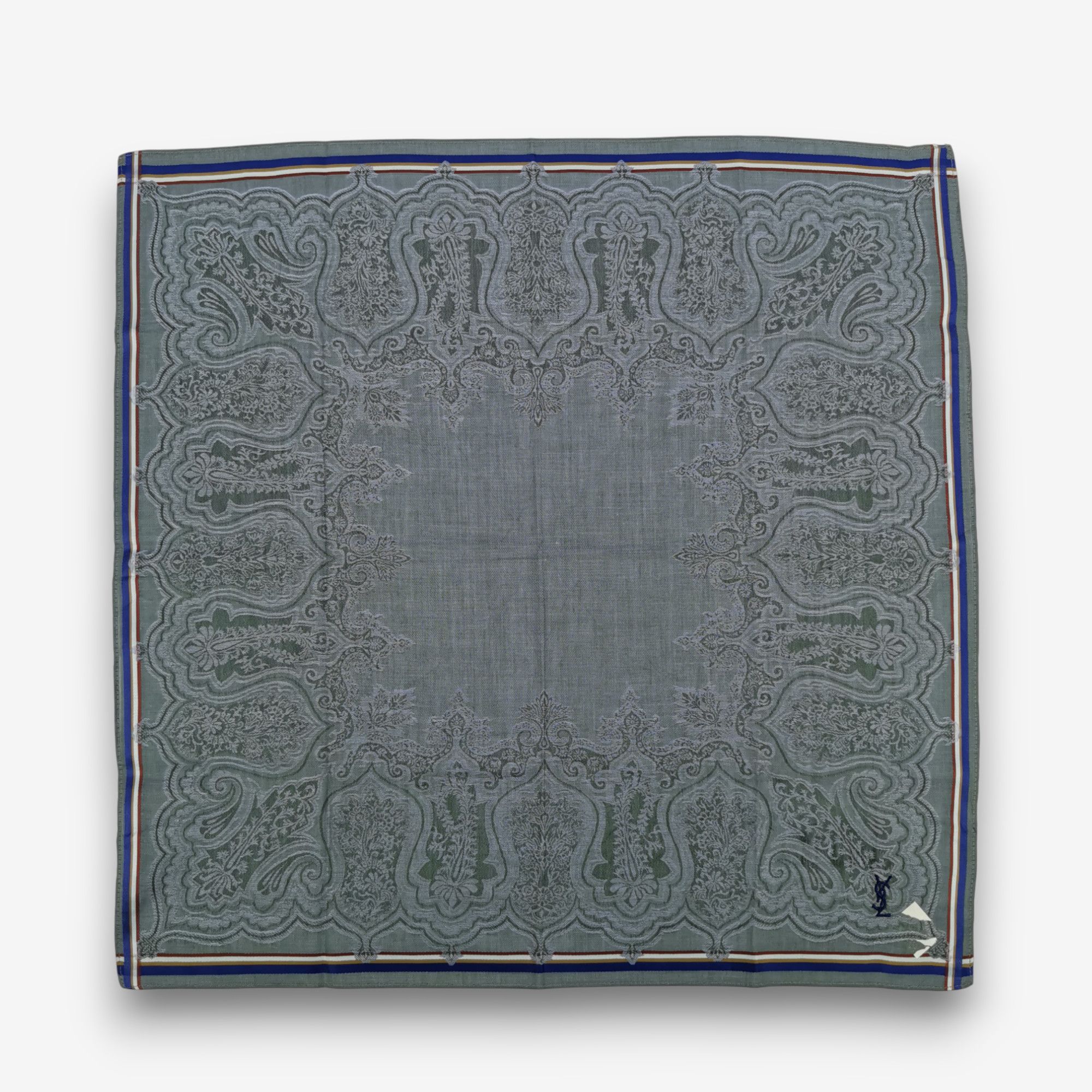 Japanese Brand Vintage Yves Saint Laurent Handkerchief Pocketsquare Bandana Size ONE SIZE - 2 Thumbnail
