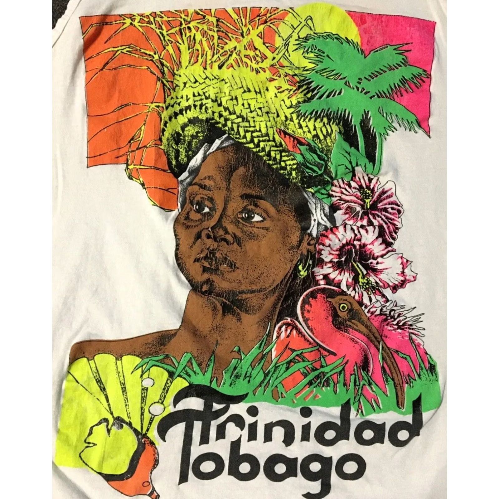 Vintage VINTAGE Trinidad & Tobago Tank Top S Shirt Sleeveless White 80s 90s Grunge Beach Surf Tribal Small Mens Size US S / EU 44-46 / 1 - 2 Thumbnail