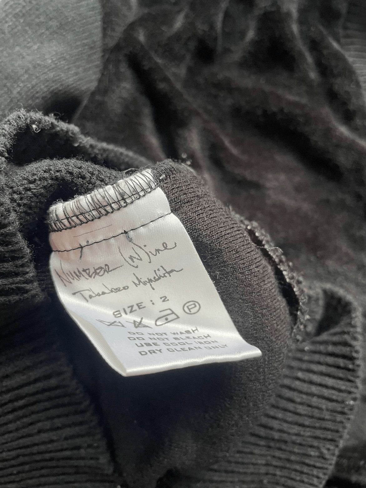 Number (N)ine Sz 2 Number Nine 03AW Heart Tear Knitwear Size US M / EU 48-50 / 2 - 3 Thumbnail