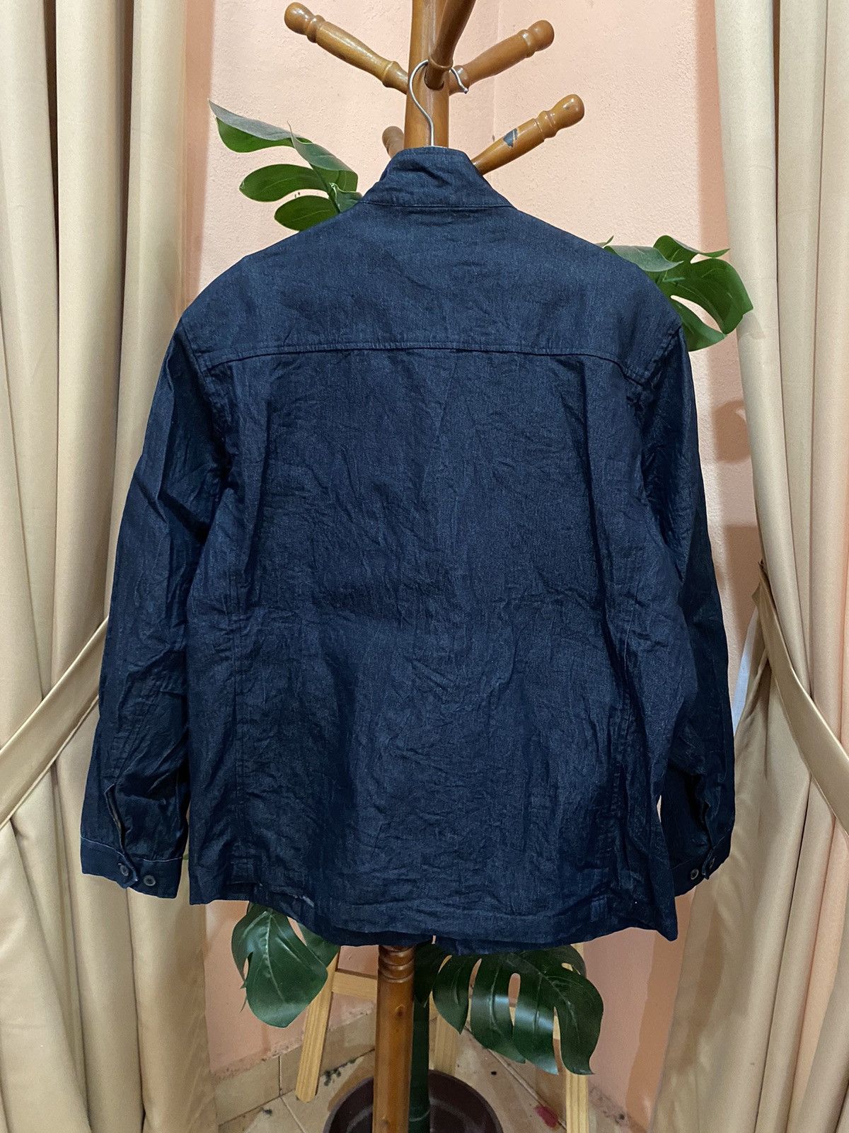 Japanese Brand Vintage D’HOMME A HOMME Stretch Denim Jacket - Men’s Stylish Size US L / EU 52-54 / 3 - 5 Thumbnail