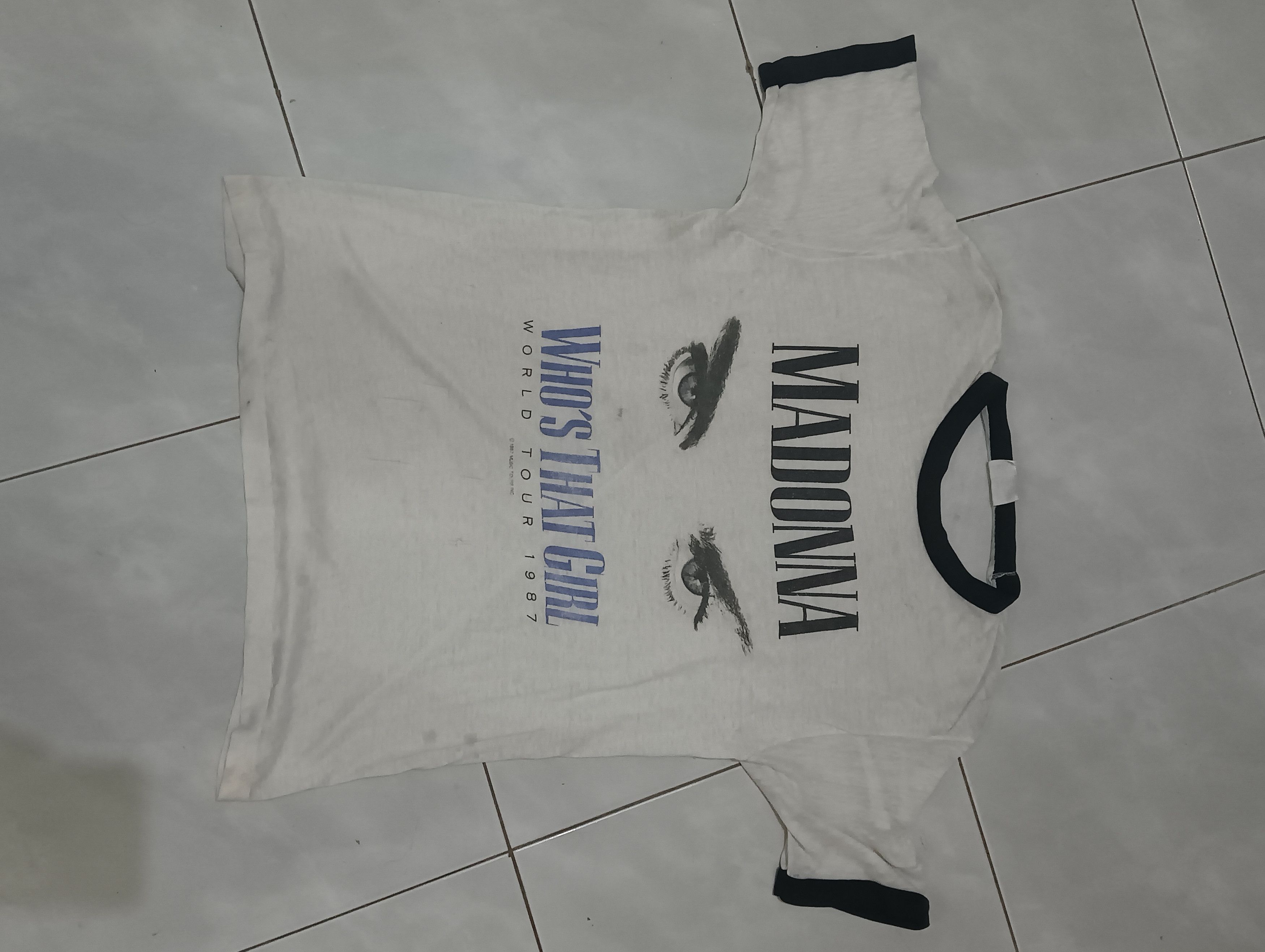 Other MADONNA Who's That Girl World Tour 1987 50/50 ring t-shirt Size US L / EU 52-54 / 3 - 2 Thumbnail