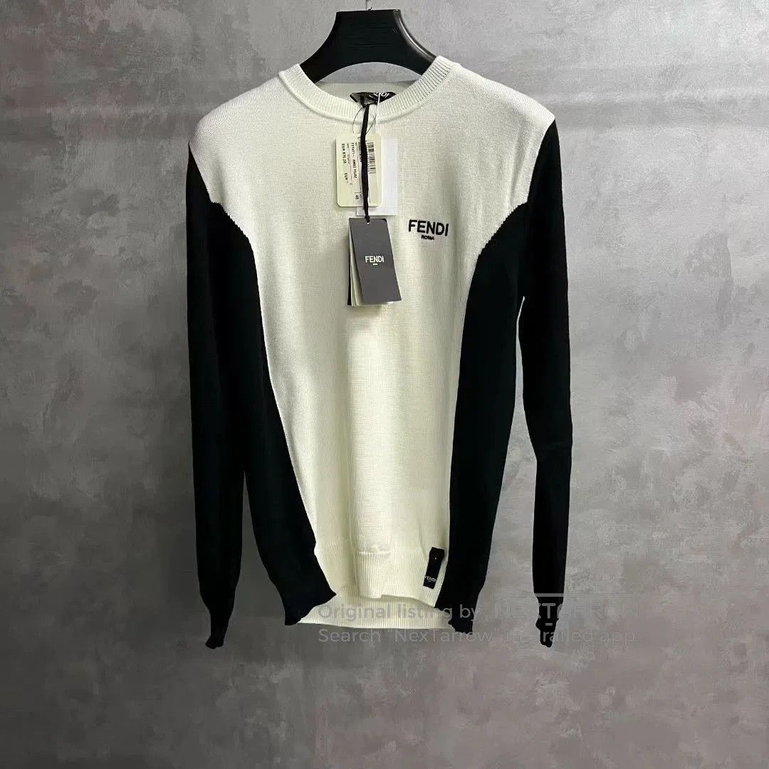 Fendi fendi black and white knit sweater. Size US L / EU 52-54 / 3 - 1 Thumbnail