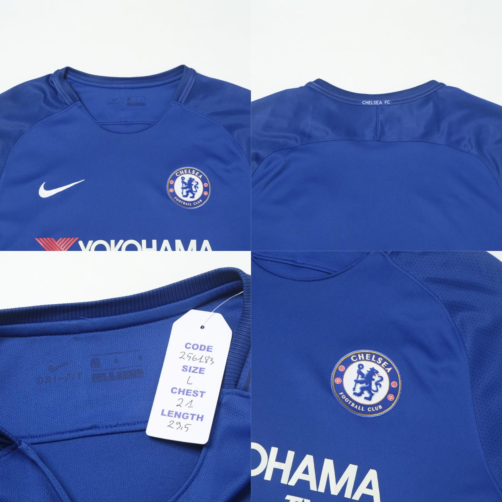 Nike 2017/18 Chelsea Home Shirt (L) Size US L / EU 52-54 / 3 - 4 Thumbnail