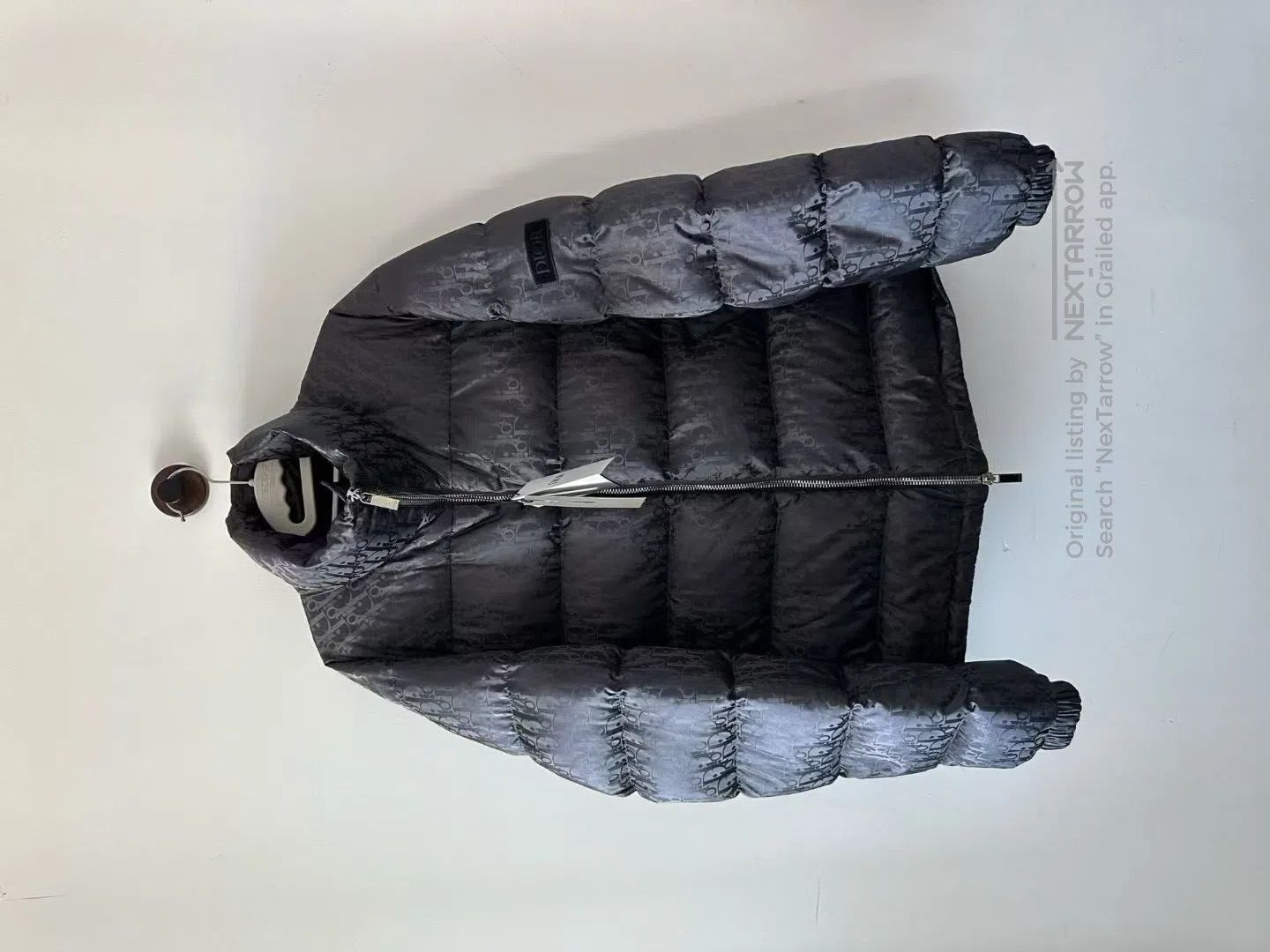 Dior Dior Black and Grey All-Over Print Patch Logo Down Jacket| Size US L / EU 52-54 / 3 - 1 Thumbnail