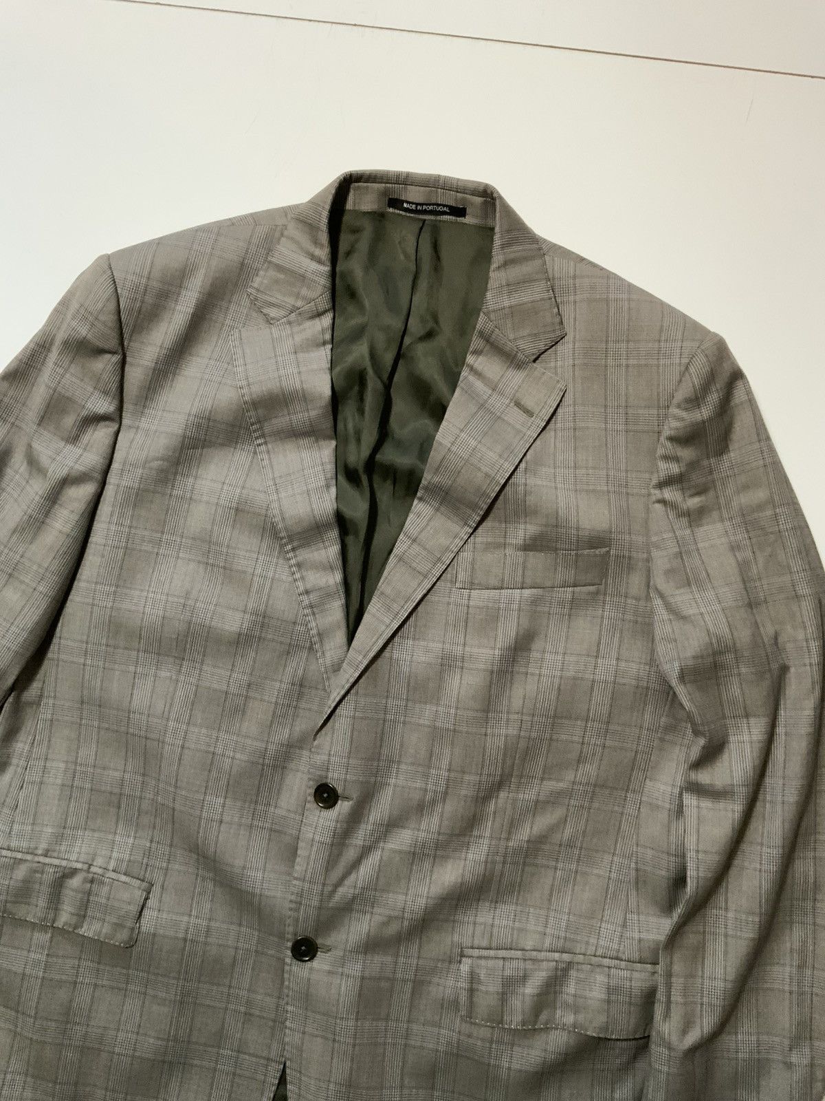 Other Sartoria Ruggiero Reda Super 110s Wool Plaid Blazer Jacket Size 46R - 5 Thumbnail
