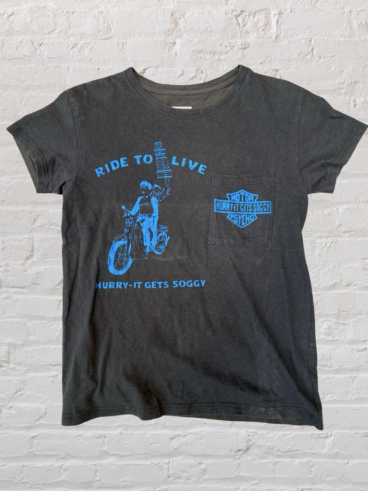 Kapital KAPITAL 2016AW Harley-Davidson Parody Faded Pocket T-Shirt Size US S / EU 44-46 / 1 - 1 Thumbnail