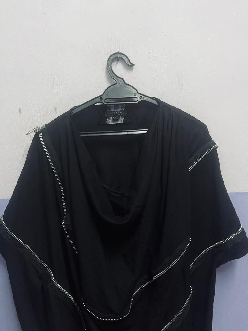 Japanese Brand Atsuro Tayama Asymmetric Zipper Cape Runway Size US M / EU 48-50 / 2 - 12 Thumbnail