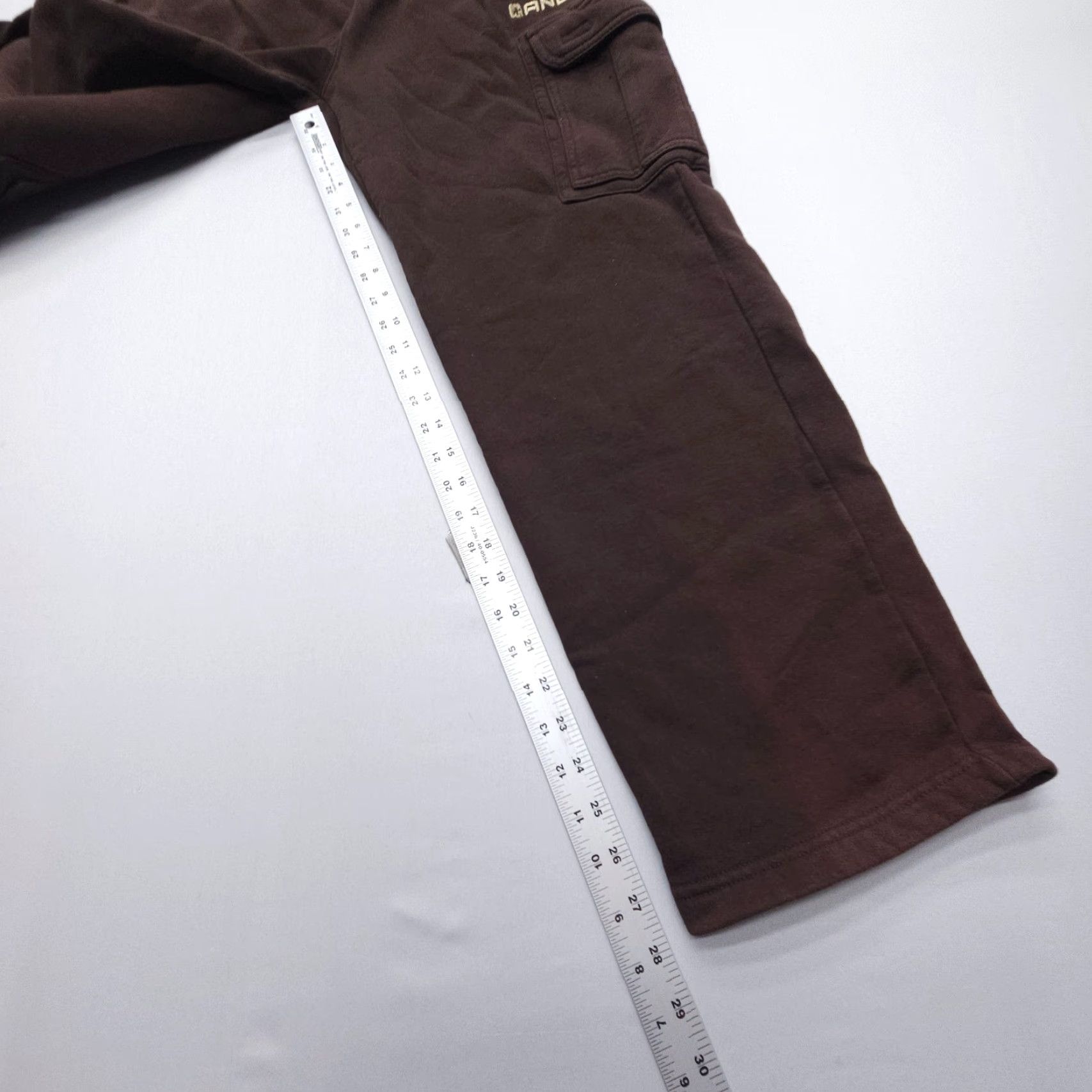 Vintage VINTAGE AND1 Cargo Sweatpants Mens XL Brown - Relaxed Fit, Drawstring, Pockets, Fleece Cotton Blend, 28in Inseam, Hip Hop Sportswear Size US 36 / EU 52 - 5 Thumbnail