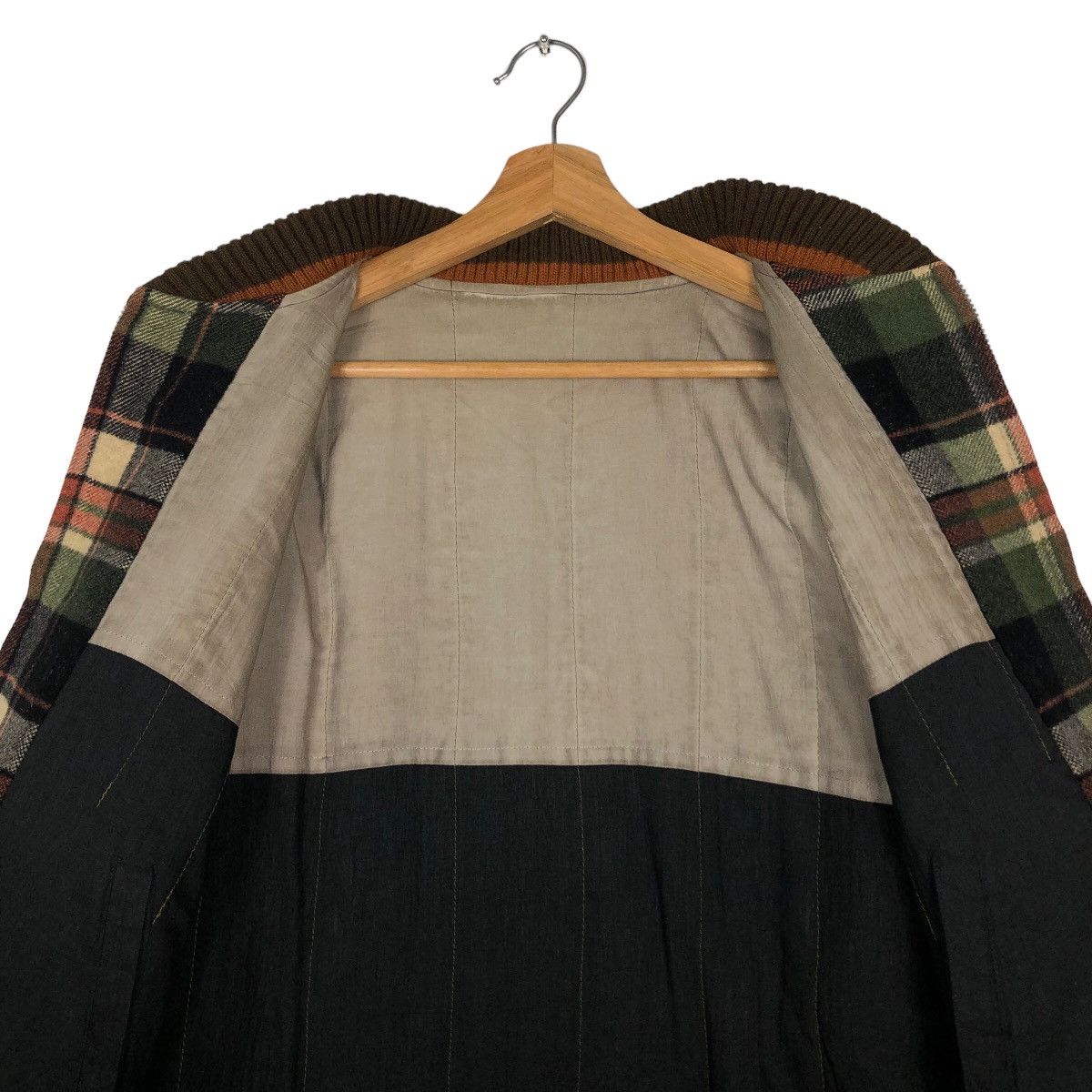 Beauty Beast 🔥90’s Vtg Flannel Wool Jacket Tartan Design Issey Miyake Size US L / EU 52-54 / 3 - 12 Thumbnail