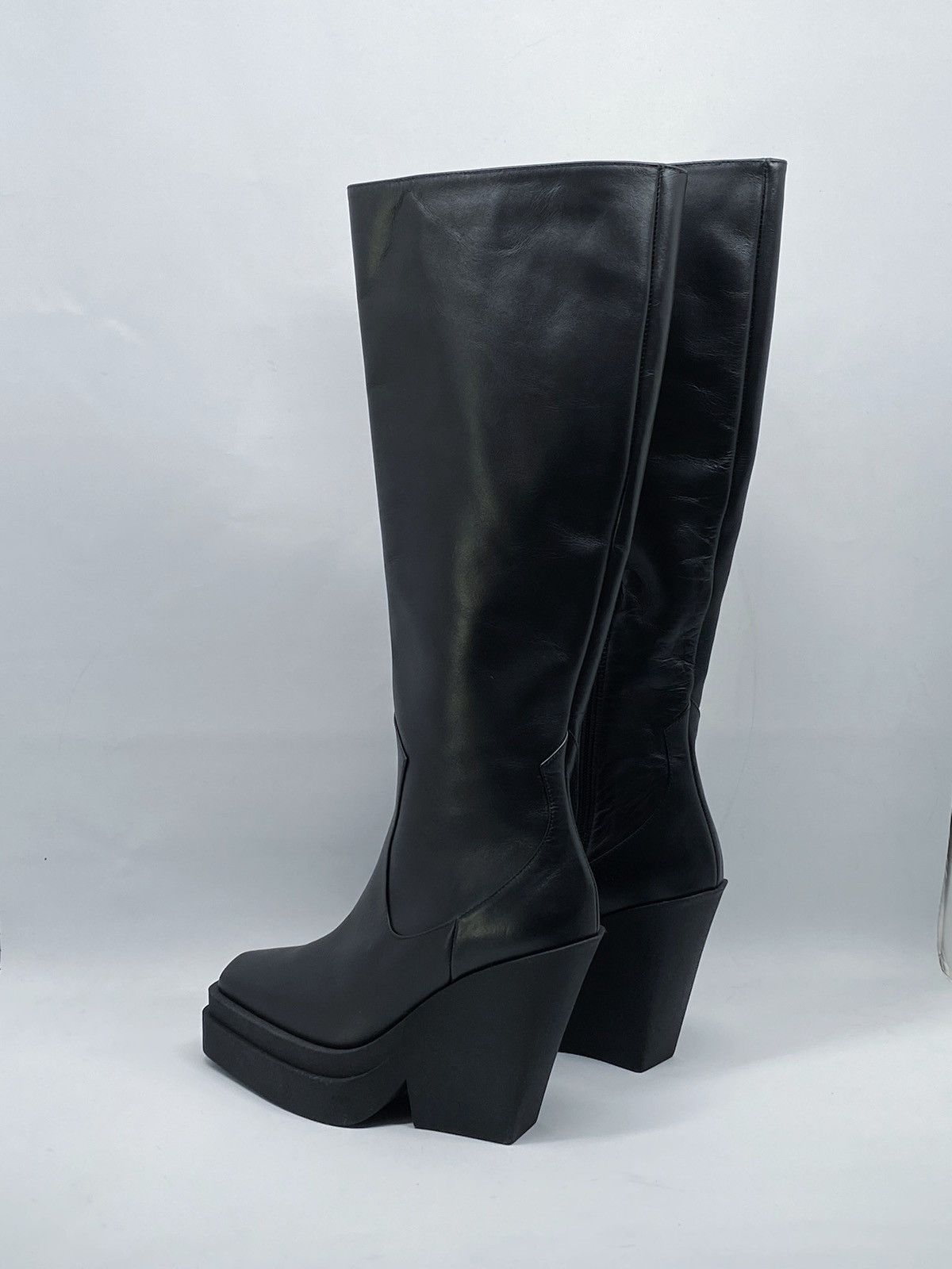 GIA BORGHINI Gia Borghini Texan Leather Platform Knee-High Boots size 37 Size US 7 / IT 37 - 6 Thumbnail