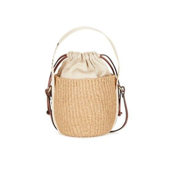 Chloe Chloe Small White Raffia Top Handle Bucket Bag New & Authent Size ONE SIZE - 3 Thumbnail