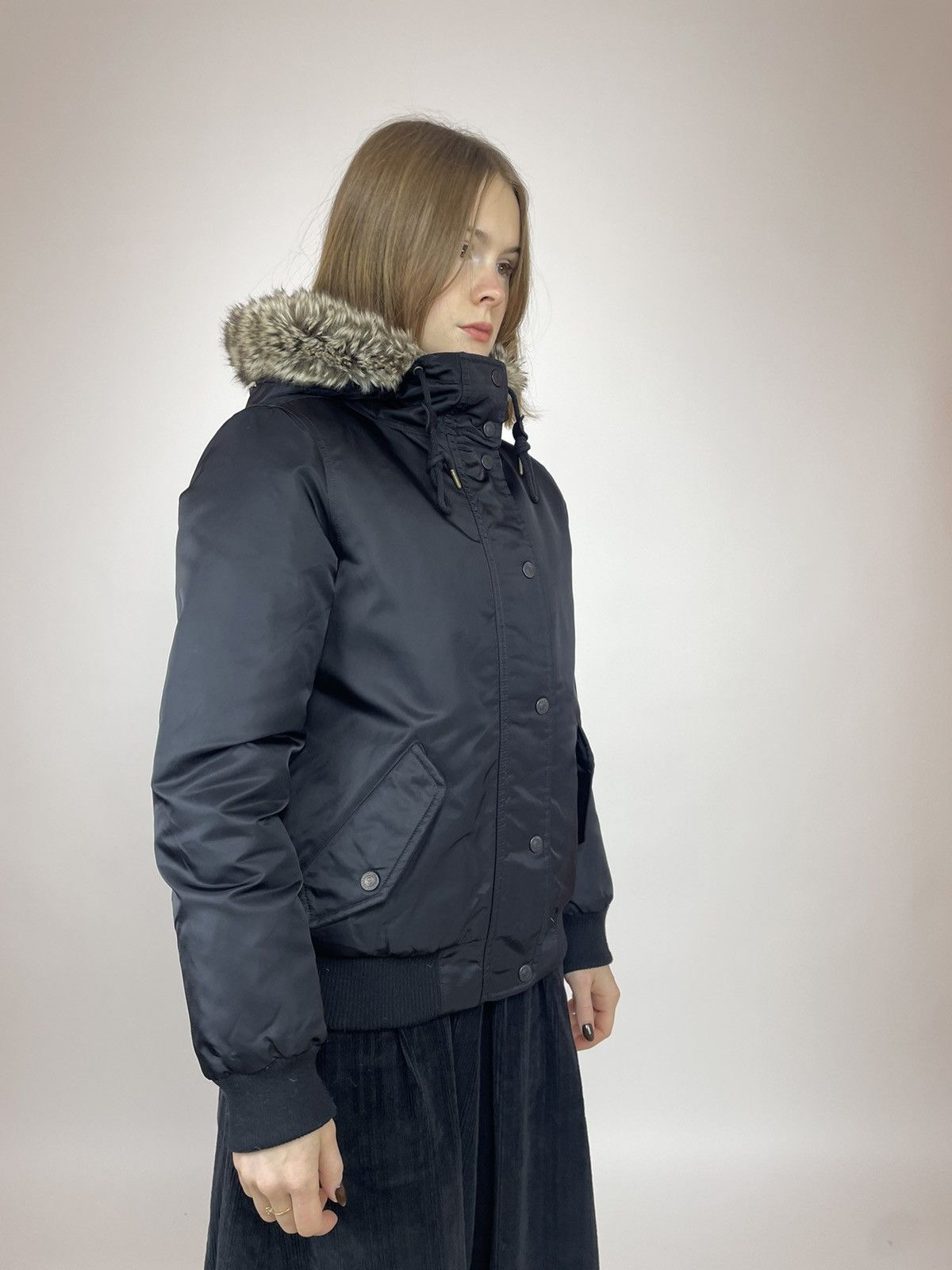 Levi's LEVI STRAUSS & CO. Hooded Down Jacket Levis Parka Black Size XS / US 0-2 / IT 36-38 - 5 Thumbnail