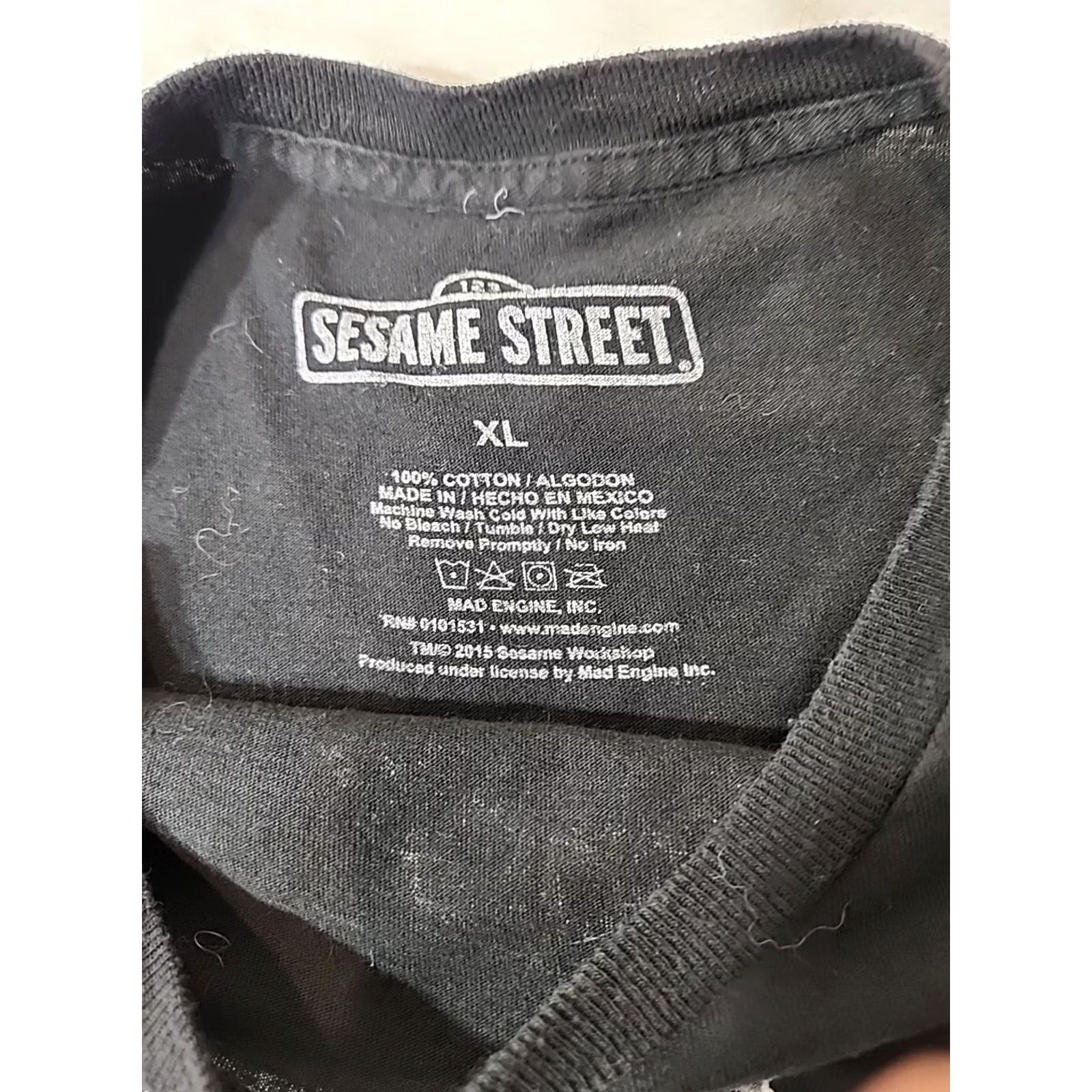 Thrasher Sesame Street Shirt Mens XL Black Cookie Monster Vintage Y2K thrashed Size US XL / EU 56 / 4 - 3 Thumbnail