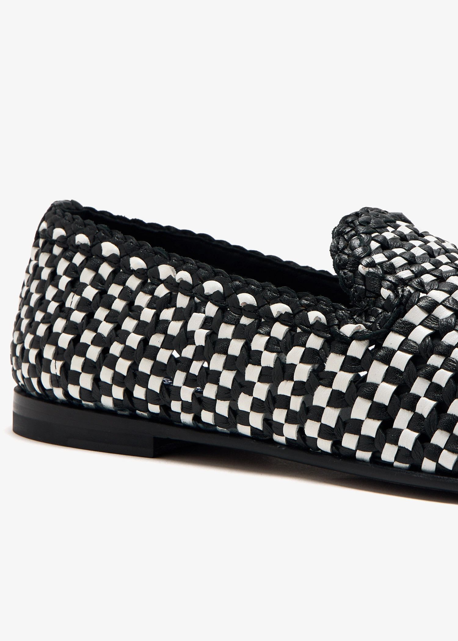 Dolce & Gabbana os11x0326 Woven Leather Slippers in Black/Grey Size US 11 / EU 44 - 2 Thumbnail