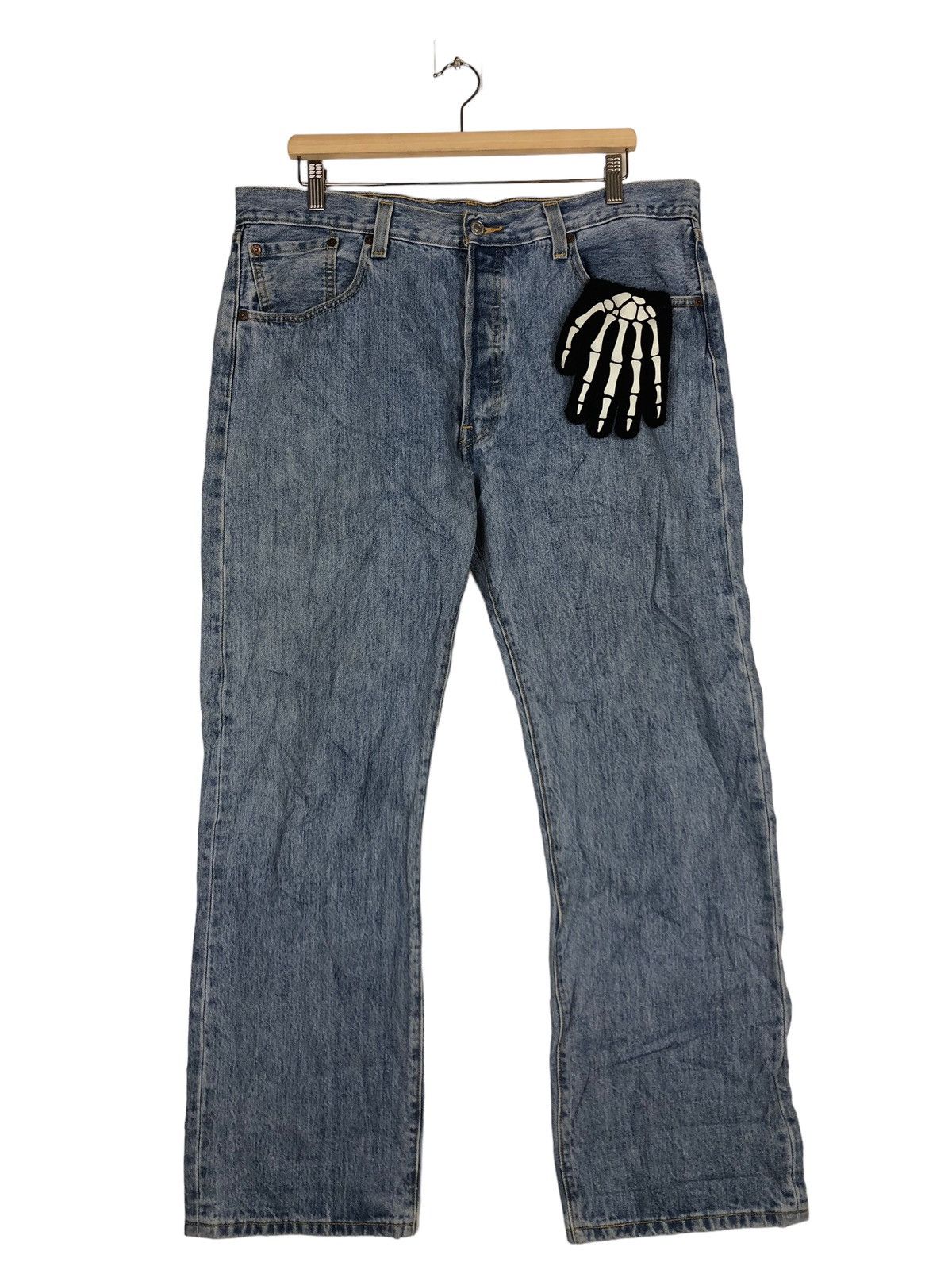 Levi's 🔥90’s VINTAGE LEVIS DISTRESSED DENIM JEANS USA Size US 36 / EU 52 - 1 Thumbnail