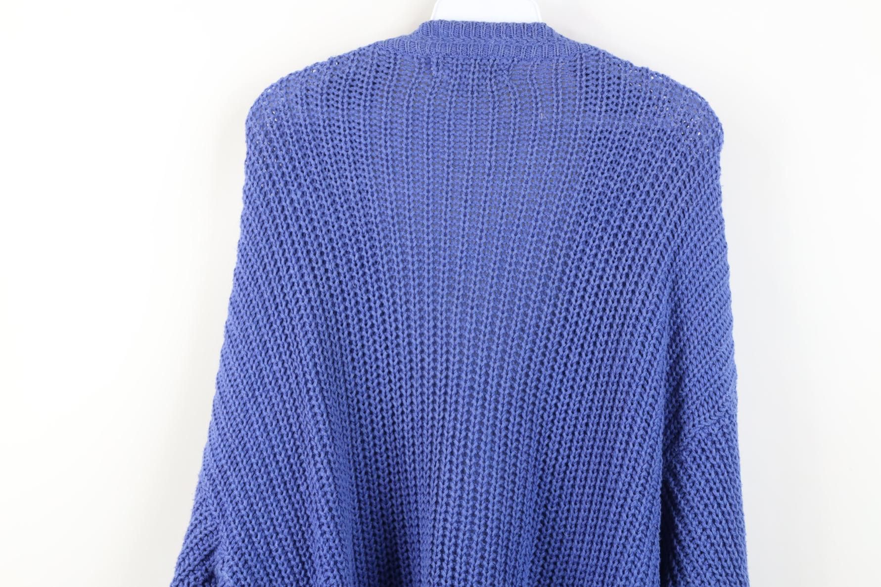 Vintage Vintage 90s Streetwear Chunky Ribbed Knit Cardigan Sweater Size L / US 10 / IT 46 - 12 Thumbnail