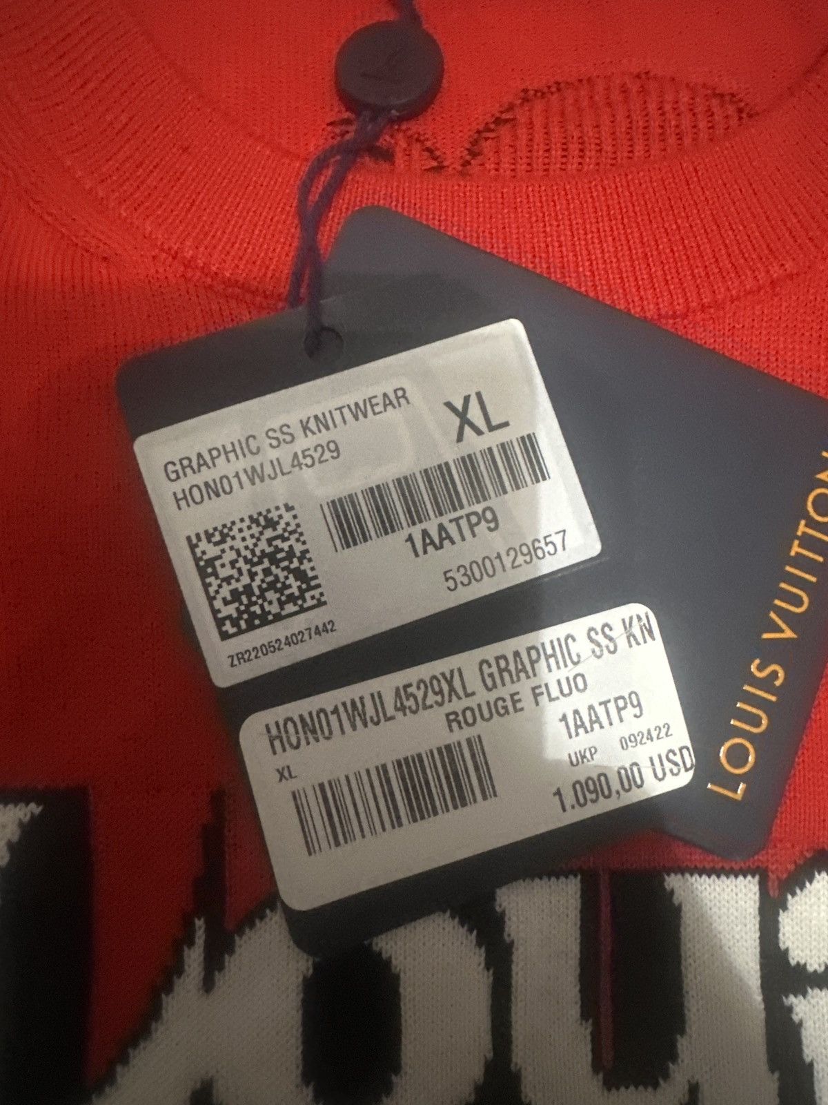 Louis Vuitton Louis Vuitton Graphic Knitwear t-shirt Size US XL / EU 56 / 4 - 2 Thumbnail