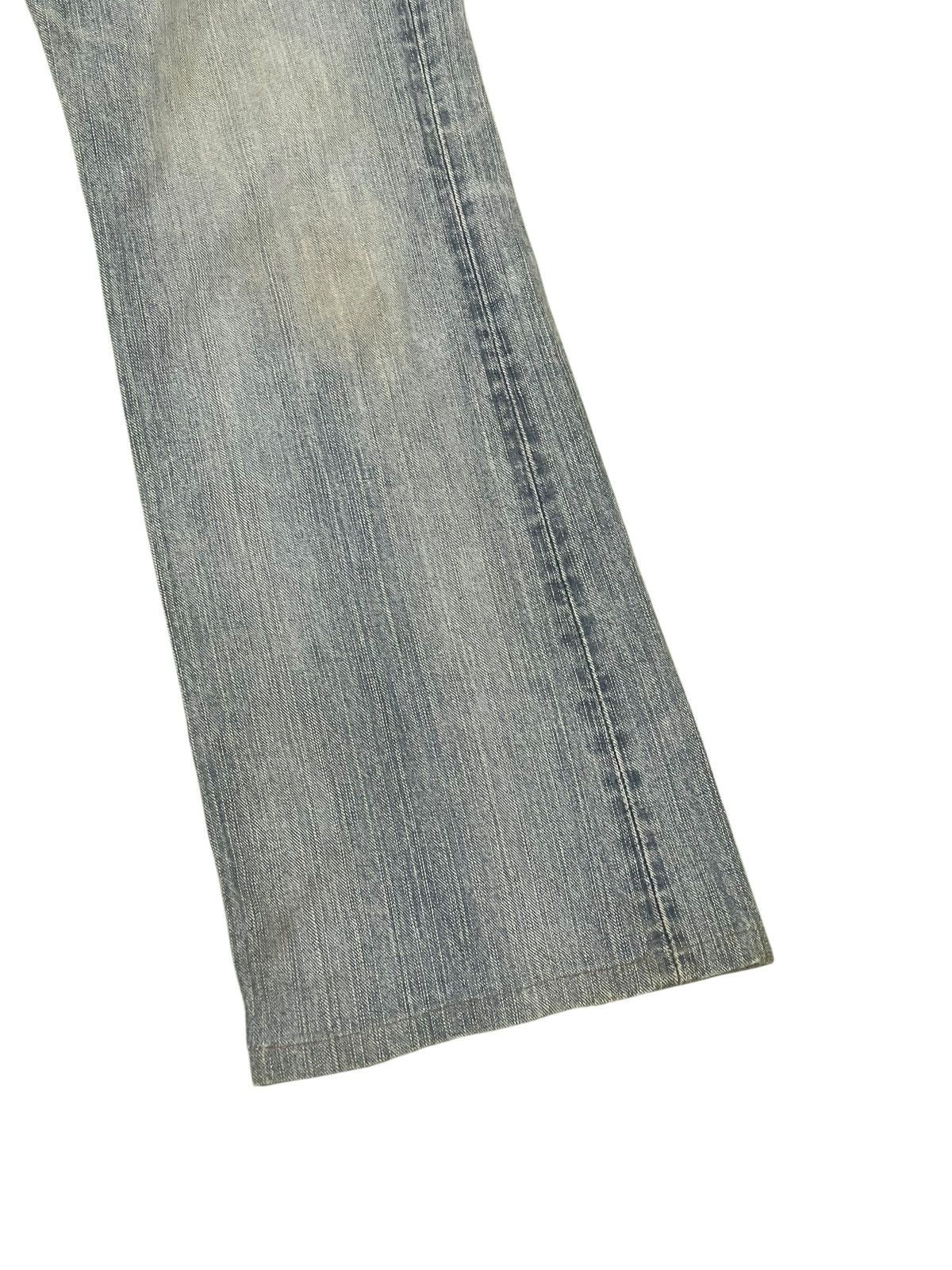 Le Grande Bleu (L.G.B.) Flare Jeans Edwin Japan Faded Distress Boot Cut 2🟦5 Size US 32 / EU 48 - 4 Thumbnail
