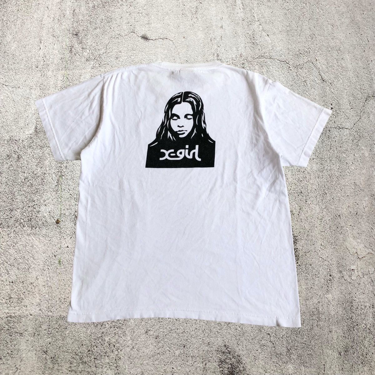Japanese Brand 2000s X-girl Woman Face Logo HG Style T-shirt White Size US M / EU 48-50 / 2 - 1 Thumbnail