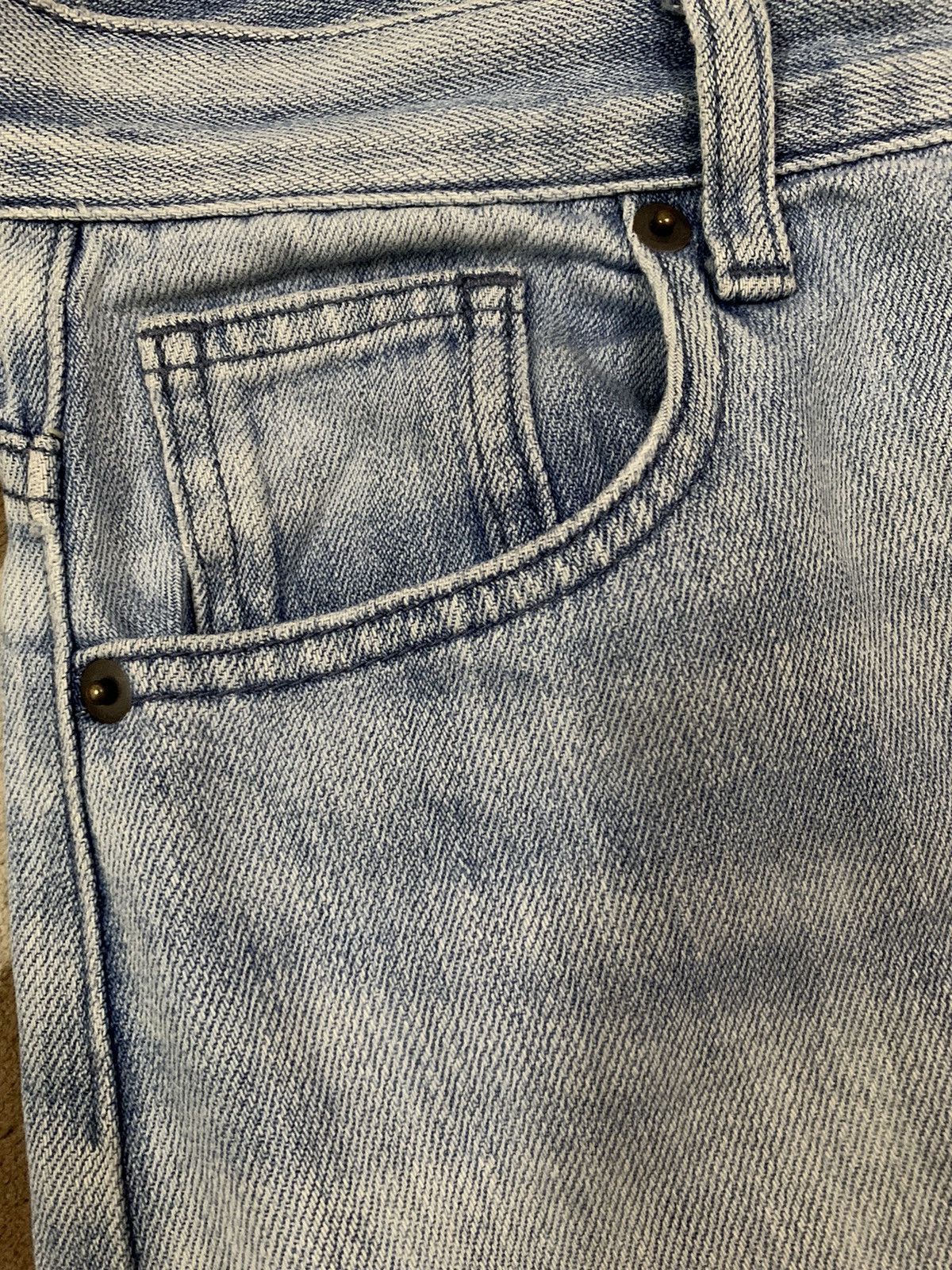Japanese Brand Vintage Y2K Japanese Brand Baggy Wide Leg Distressed Jeans Size 26" / US 2 / IT 38 - 5 Thumbnail