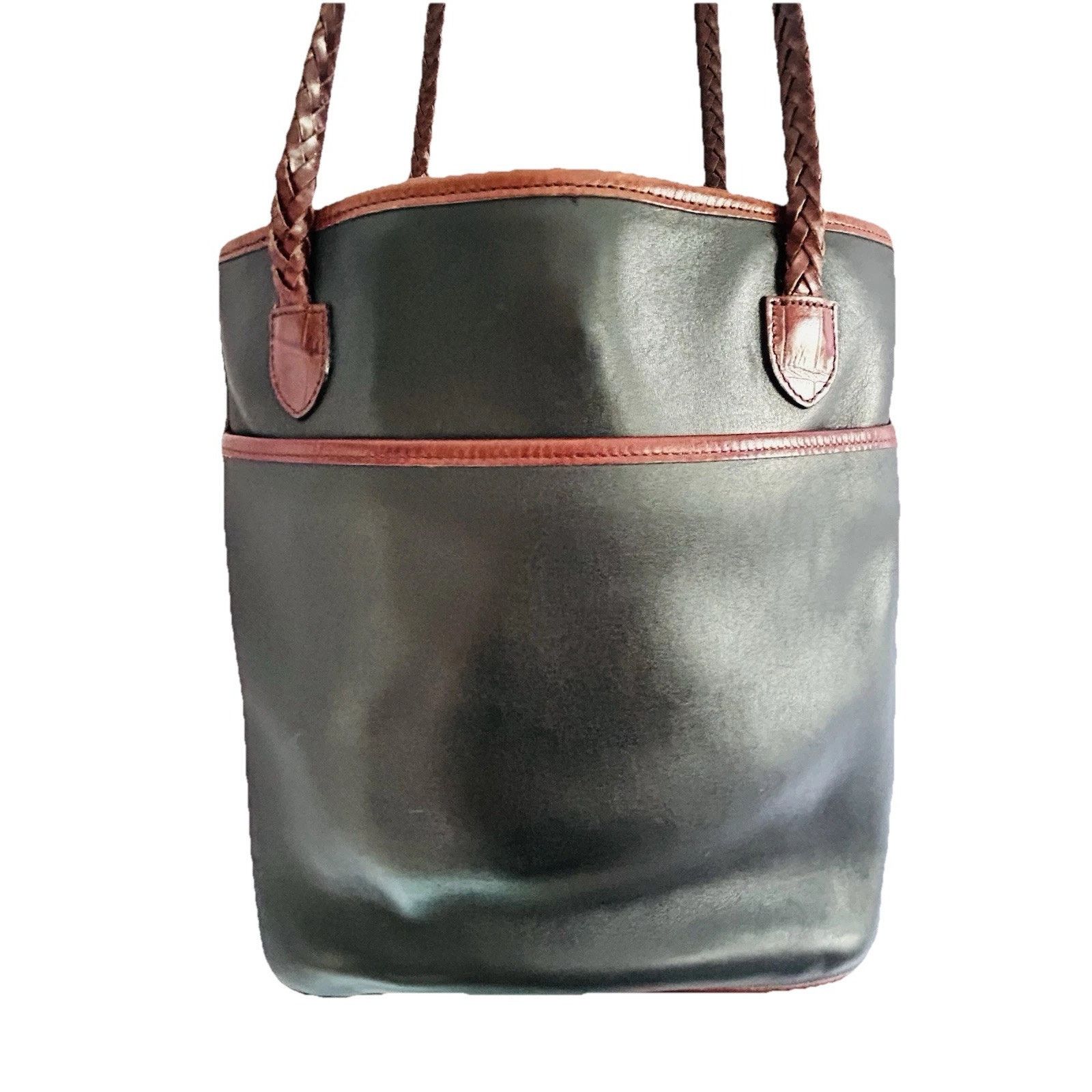 Brighton Vintage Brighton Black Leather Caroline Bag Purse Hearts Size ONE SIZE - 10 Thumbnail