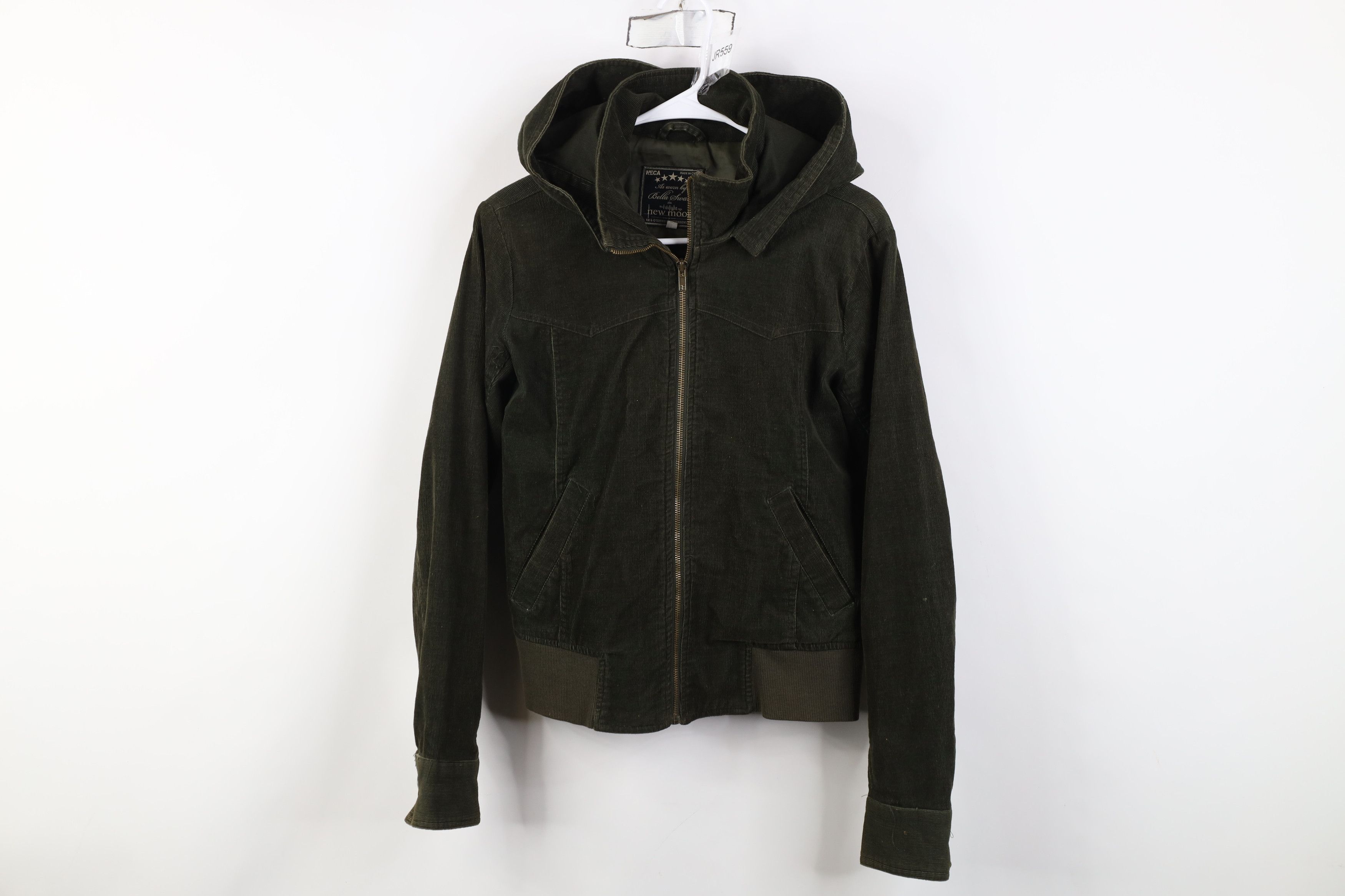 Vintage Y2K NECA New Moon Bella Swan Corduroy Hooded Jacket