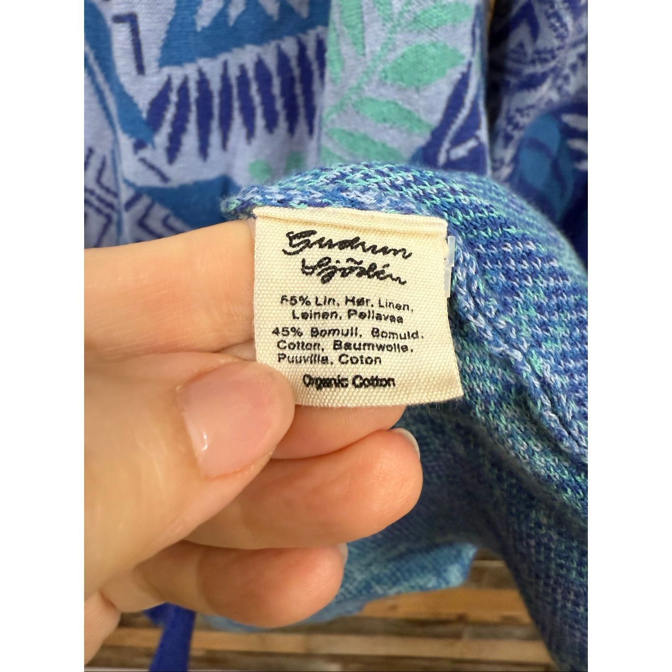 Guru Gudrun Sjoden blue cardigan sweater size Large Size L / US 10 / IT 46 - 4 Thumbnail