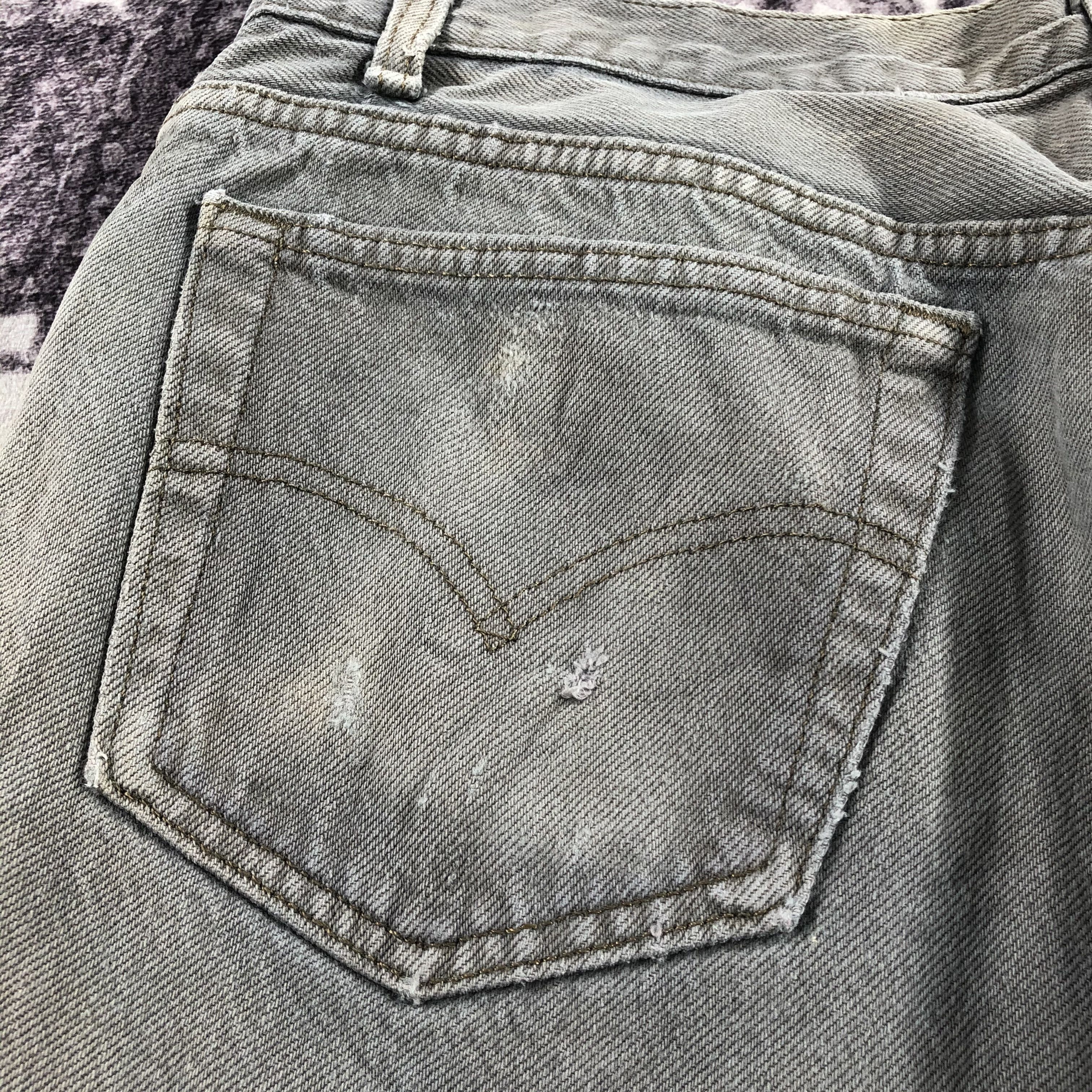 Levi's × Vintage Vintage 90s Faded Black Levis 501 Jeans-JM2598 Size US 33 - 6 Thumbnail
