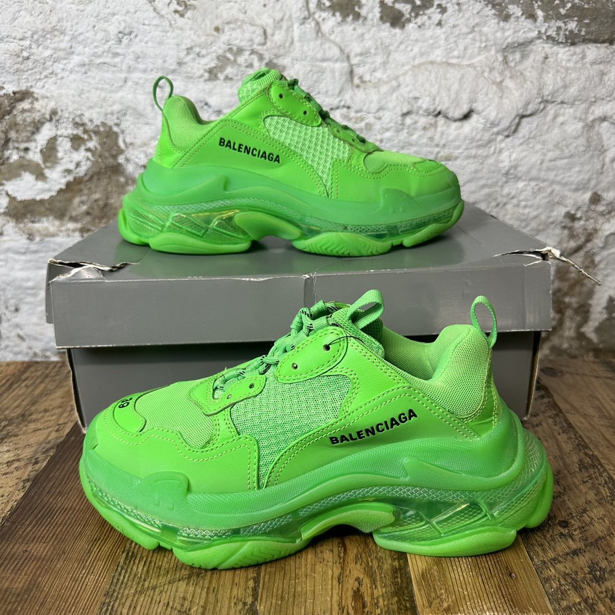 Balenciaga Balenciaga Triple S Slime Green Low Top Sneaker Size 6.5 Grailed