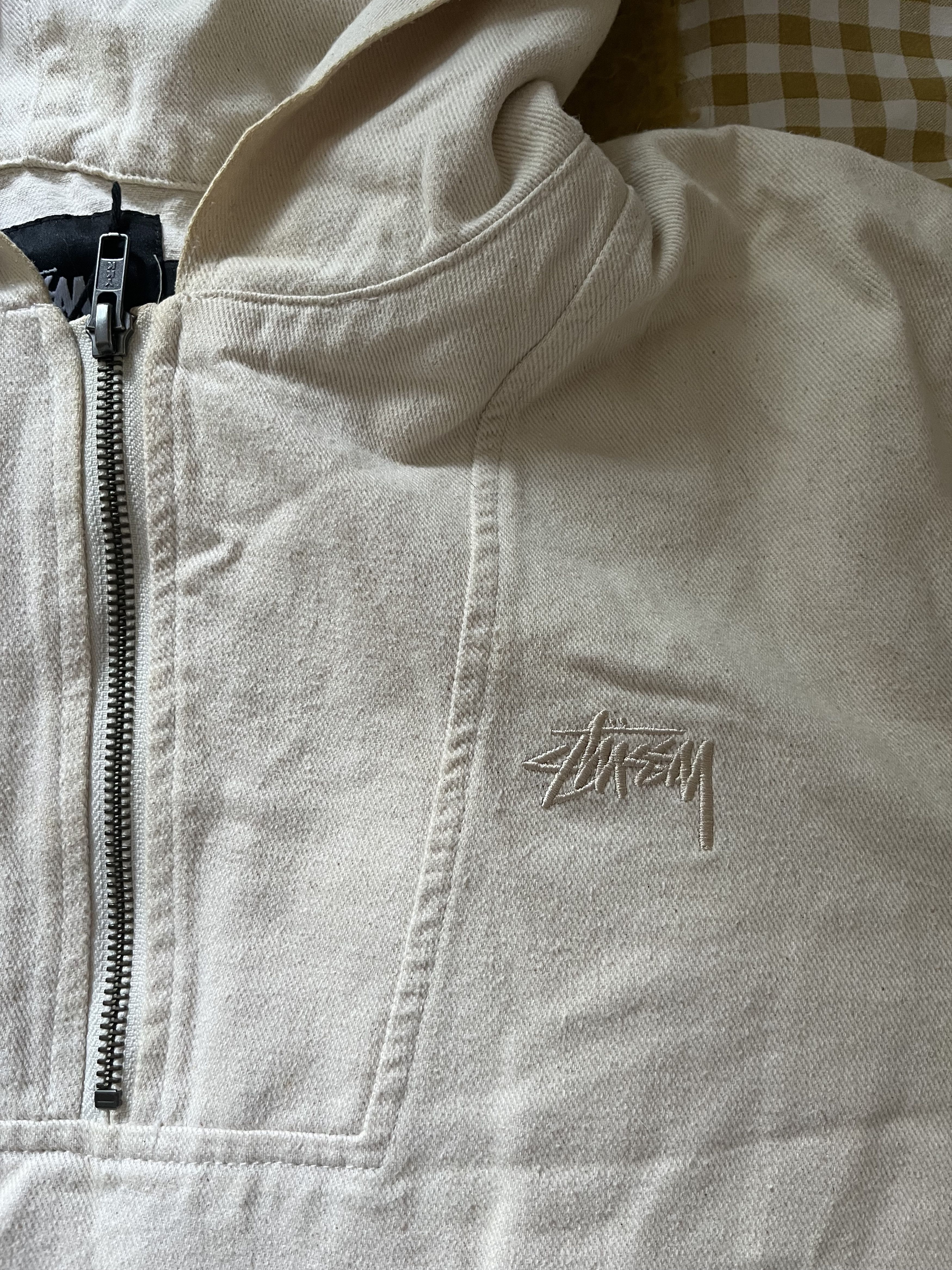 Stussy Stüssy Denim Popover Jacket (Natural) Size US M / EU 48-50 / 2 - 2 Thumbnail