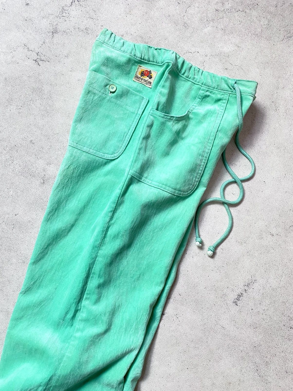 Fruit Of The Loom Vintage 60s Fruit of the loom x Edwin Suede Flared Pants Size US 29 - 6 Thumbnail