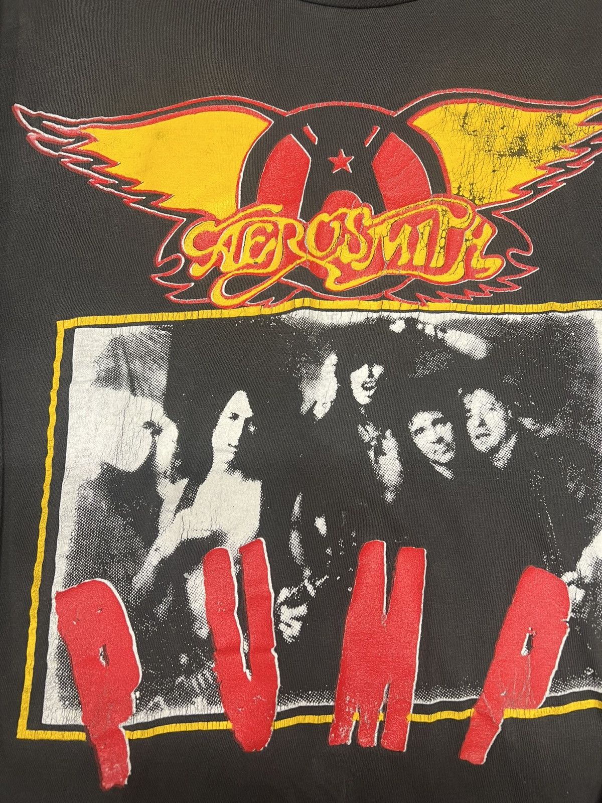 Vintage Aero smith 1990 skid row long sleeve Size US XL / EU 56 / 4 - 2 Thumbnail