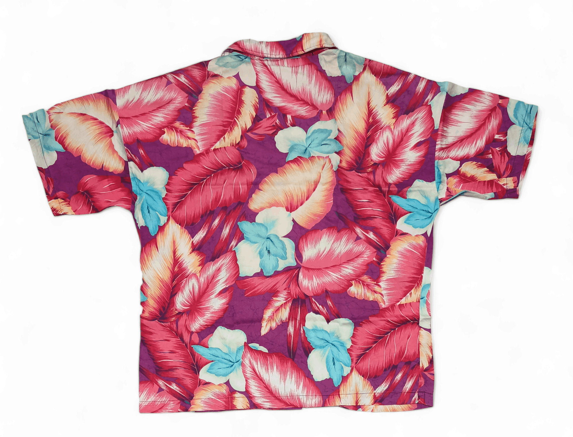 Vintage Beautiful Vintage 60s Floral Flower Hawaiian Aloha Shirt Size US L / EU 52-54 / 3 - 2 Thumbnail
