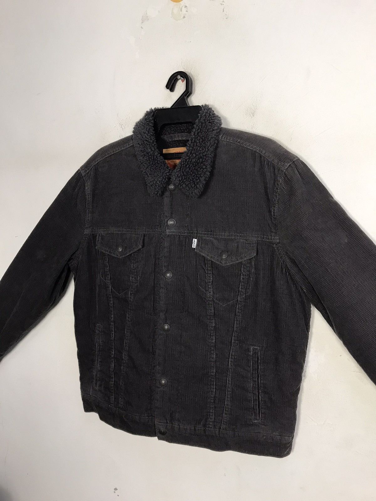 Japanese Brand Vtg Levi’s Strauss Sherpa Jacket Corduroy Distressed Design Size US L / EU 52-54 / 3 - 4 Thumbnail
