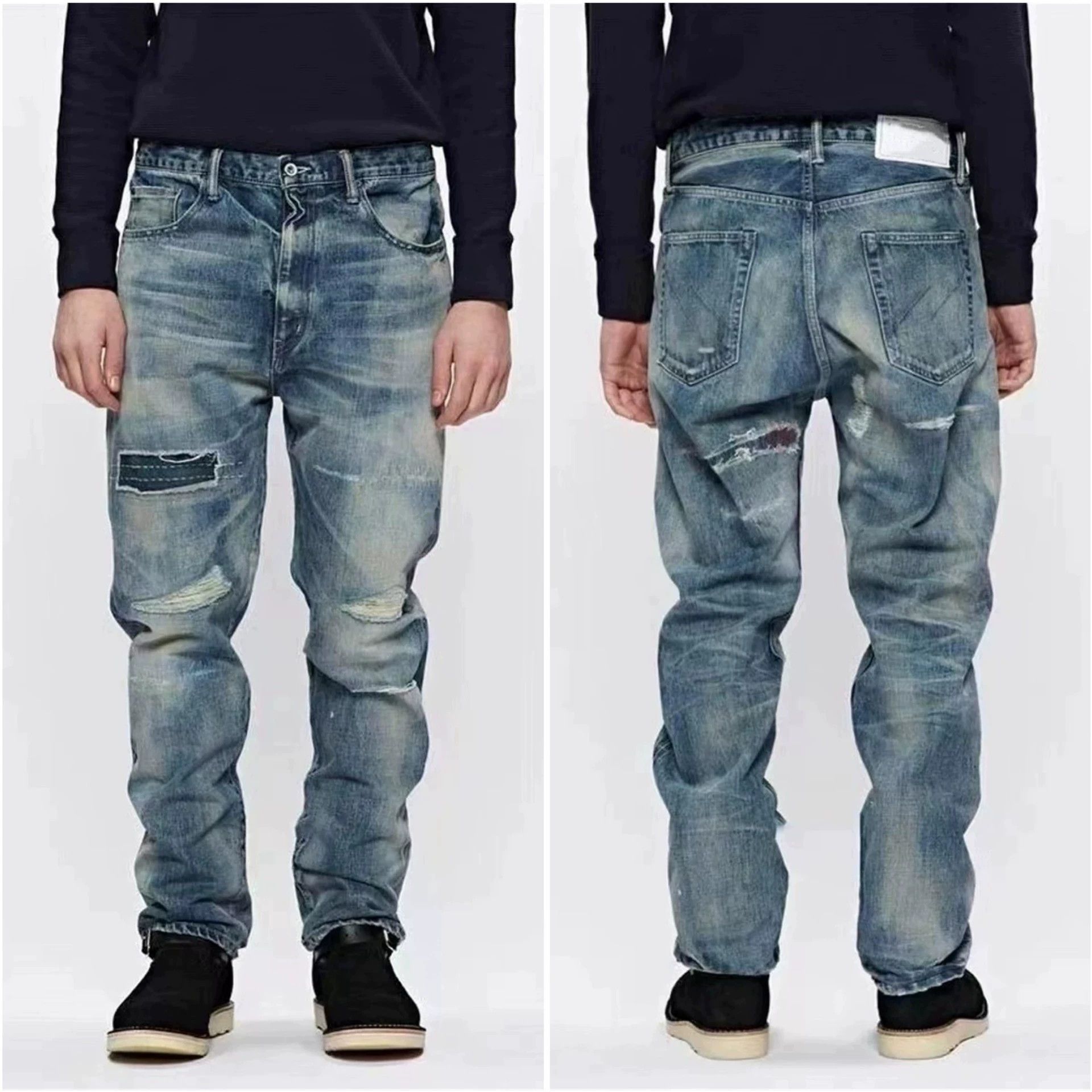 Neighborhood NBHD CLAW SAVAGE 19AW Washed Patch Narrow Jeans M Size US 32 / EU 48 - 9 Thumbnail