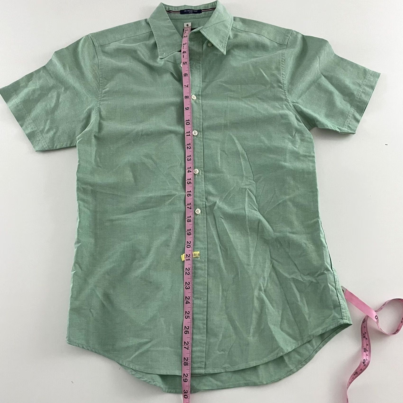 Gant GANT The Fitted Oxford Short Sleeve Button Front Shirt Mens M Green Size US M / EU 48-50 / 2 - 3 Thumbnail