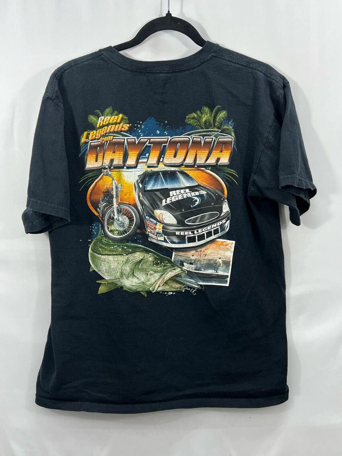 Reel Legends Reel Legends Daytona Graphic T-Shirt - Black Vintage Style Size US L / EU 52-54 / 3 - 1 Thumbnail