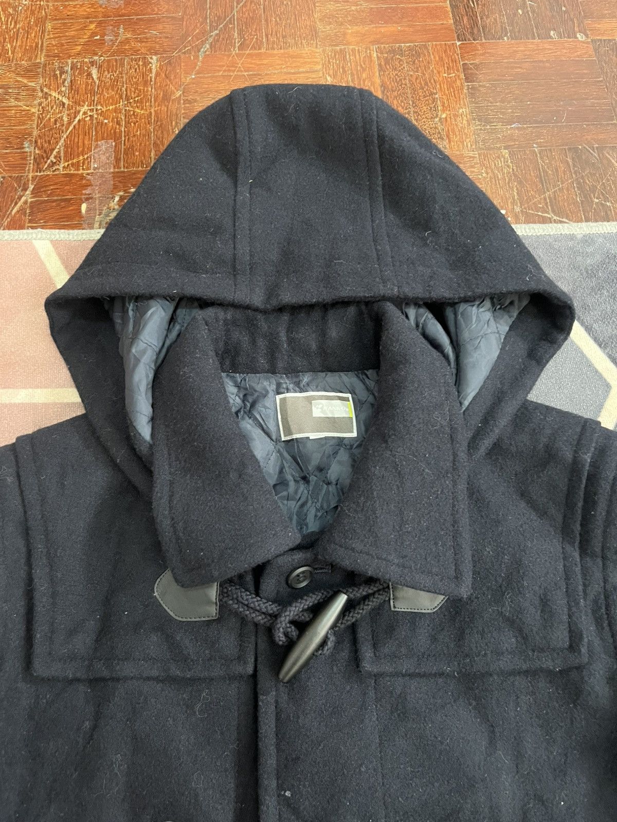 45rpm 💥Japanese Brand Kanko Long Wool Bleck Jackets Size US M / EU 48-50 / 2 - 8 Thumbnail