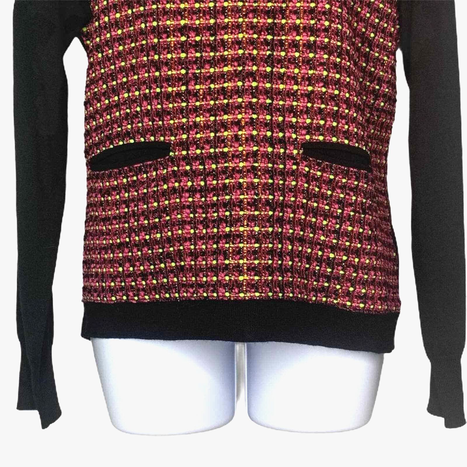 J.Crew J.Crew Modern Black Pink Wool Blend Sweater M Relaxed Pocket Size M / US 6-8 / IT 42-44 - 3 Thumbnail