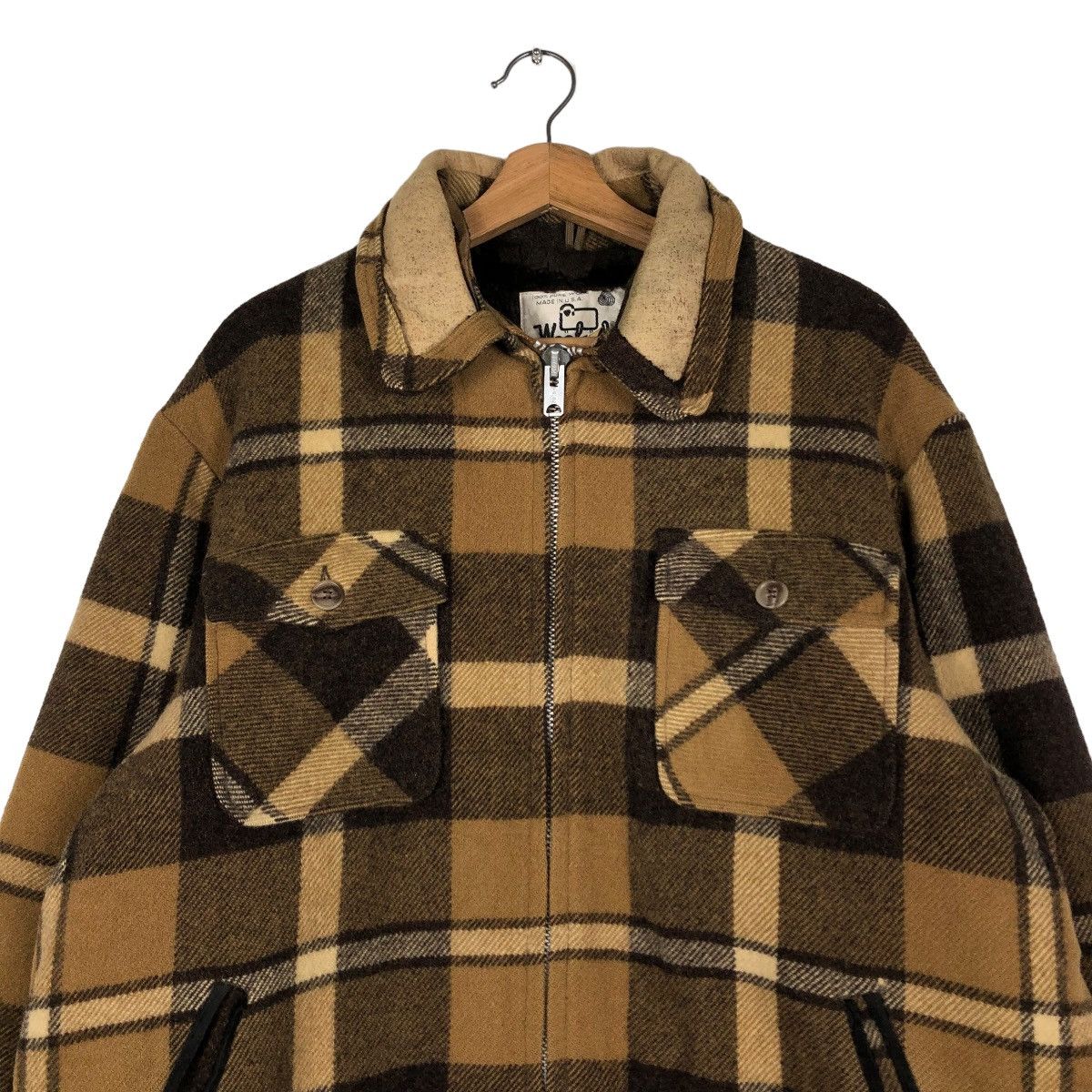 Woolrich Woolen Mills 🔥VINTAGE WOOL JACKET WOOLRICH MADE IN USA TARTAN DESIGN Size US XL / EU 56 / 4 - 5 Thumbnail