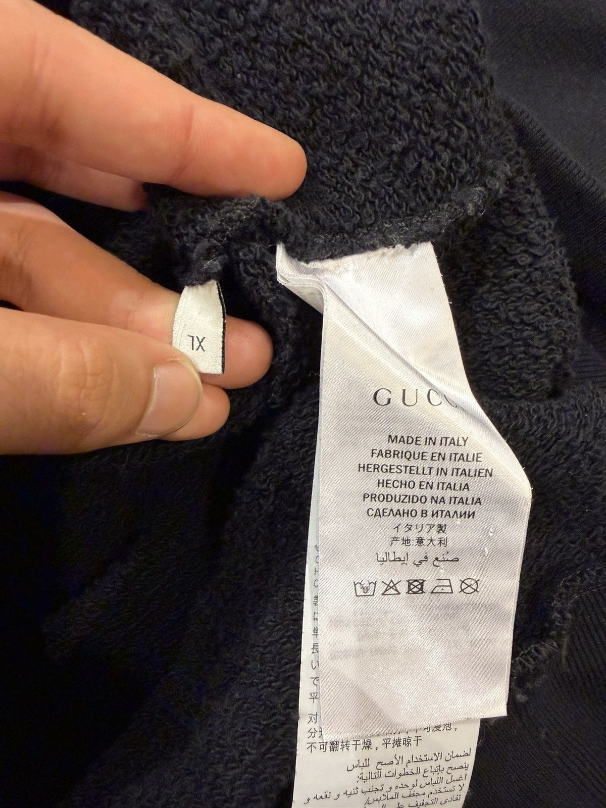 Gucci Gucci GG Square Logo Oversized Hoodie Size US XL / EU 56 / 4 - 5 Thumbnail