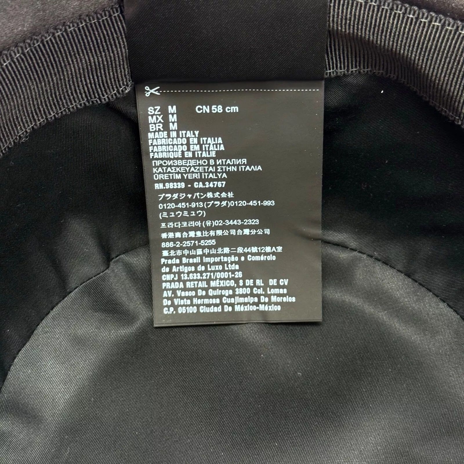 Prada Prada Sequin Logo Bucket Hat Size M Black Authentic Size ONE SIZE - 3 Thumbnail
